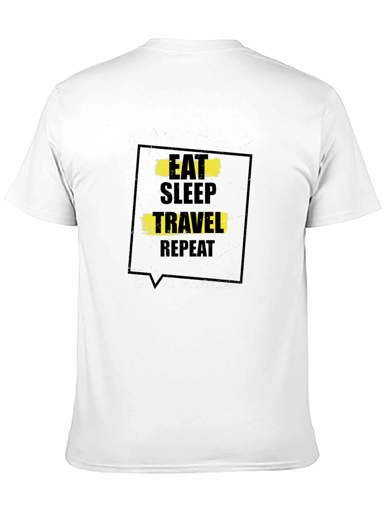Eat Sleep Travel Repeat Black T-Shirt
