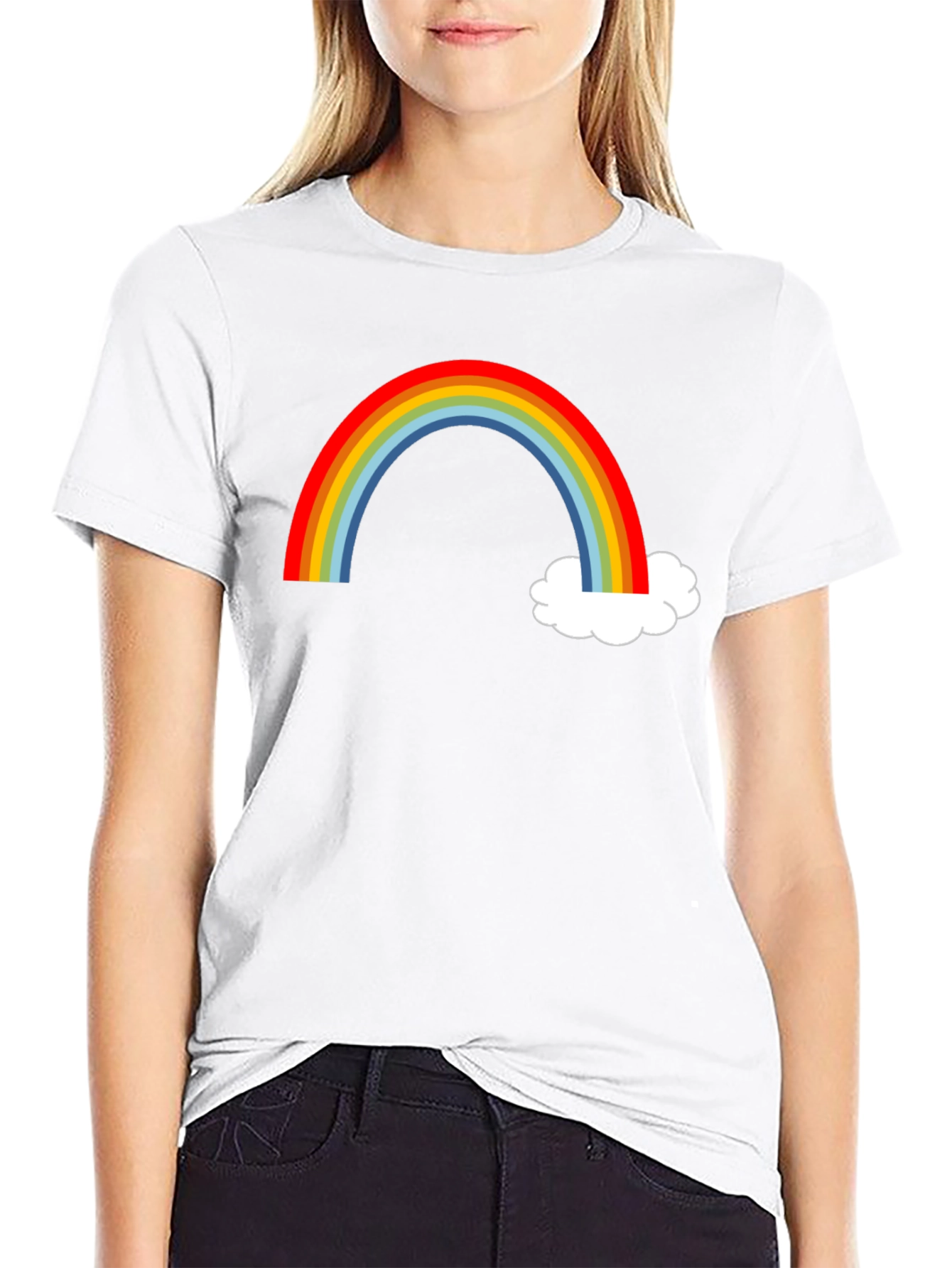 Rainbow and Cloud Graphic Tee
