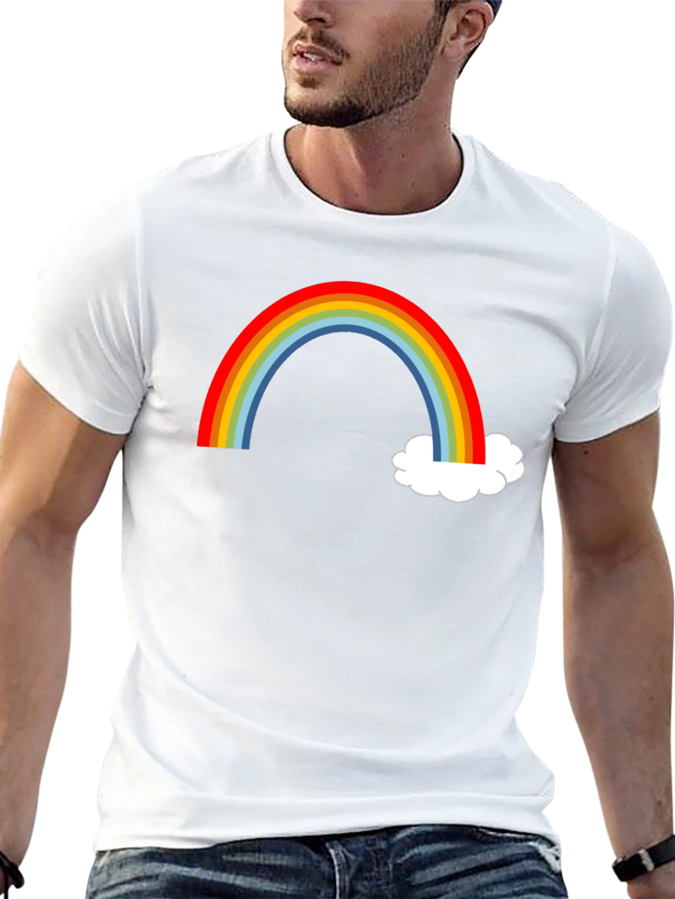 Rainbow and Cloud Graphic Tee