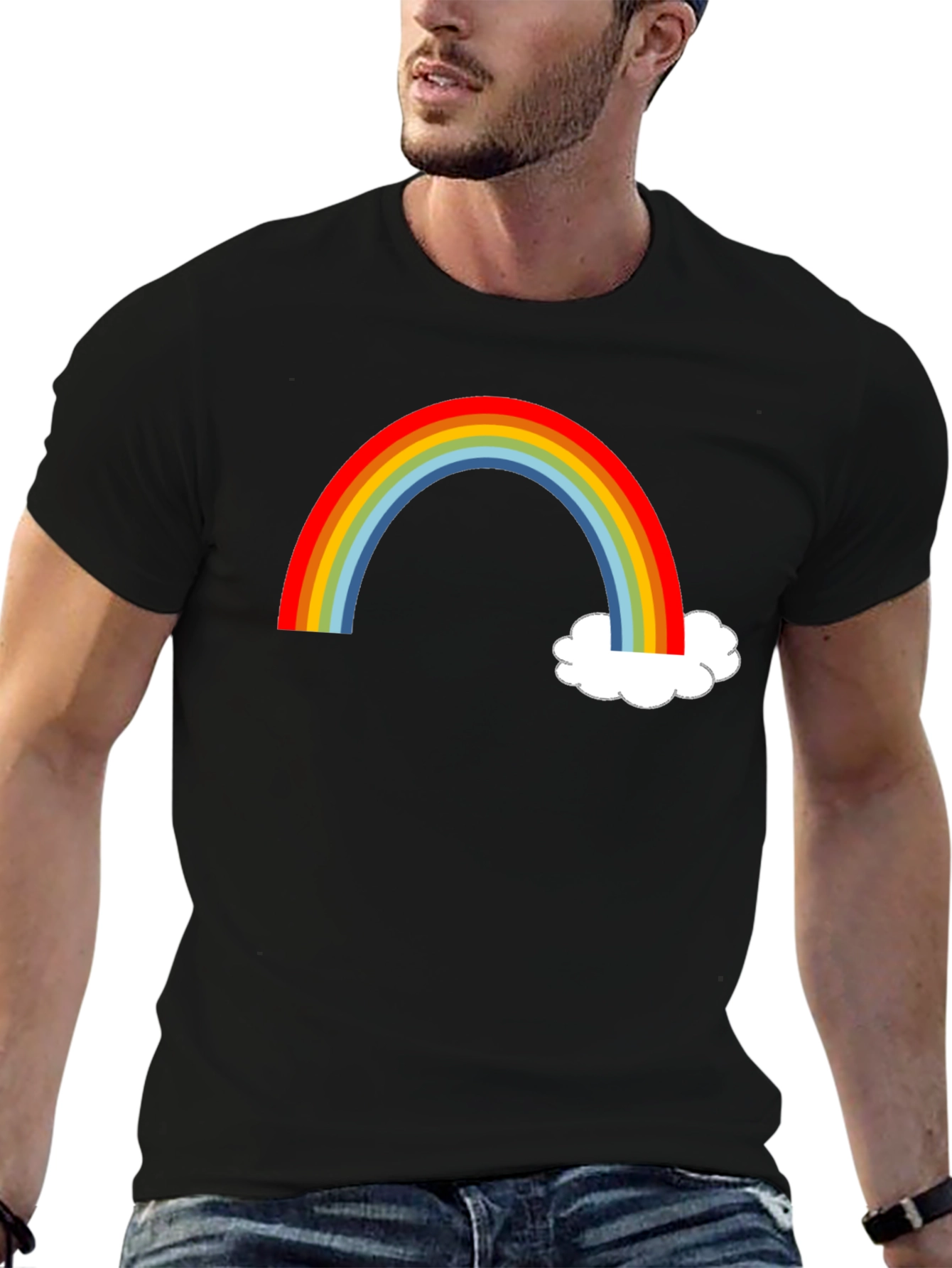 Rainbow and Cloud Graphic Tee
