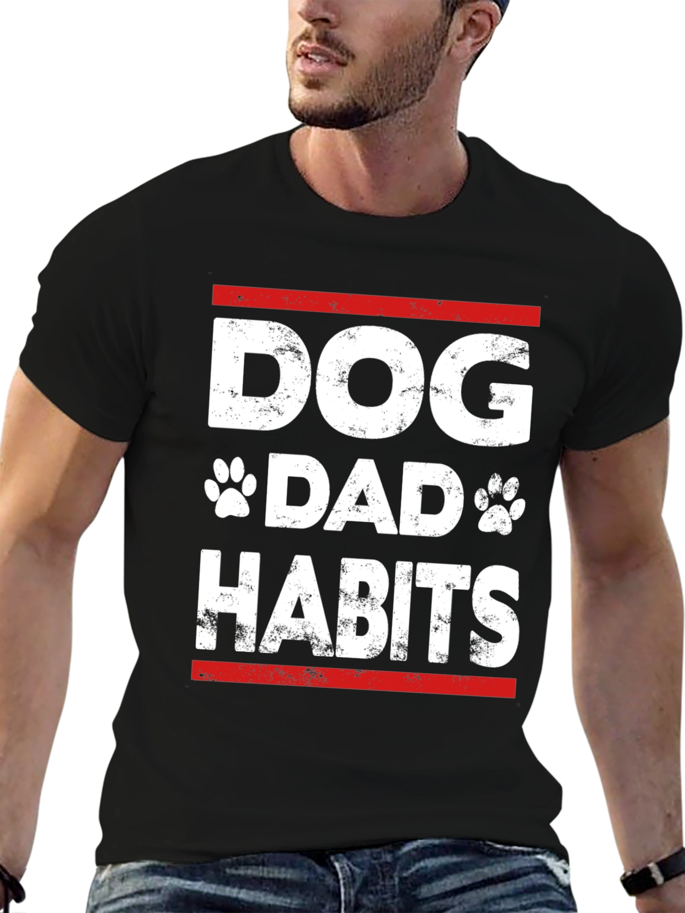 Dog Dad Habits T-Shirt - Funny Dog Lover Tee