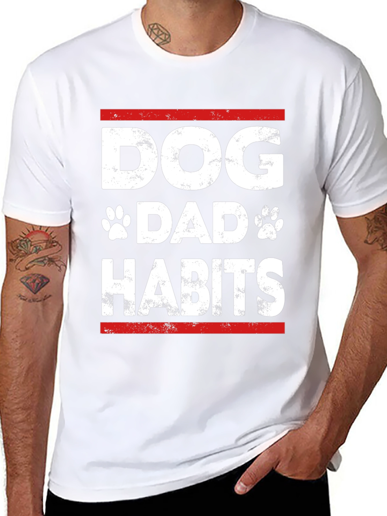 Dog Dad Habits T-Shirt - Funny Dog Lover Tee