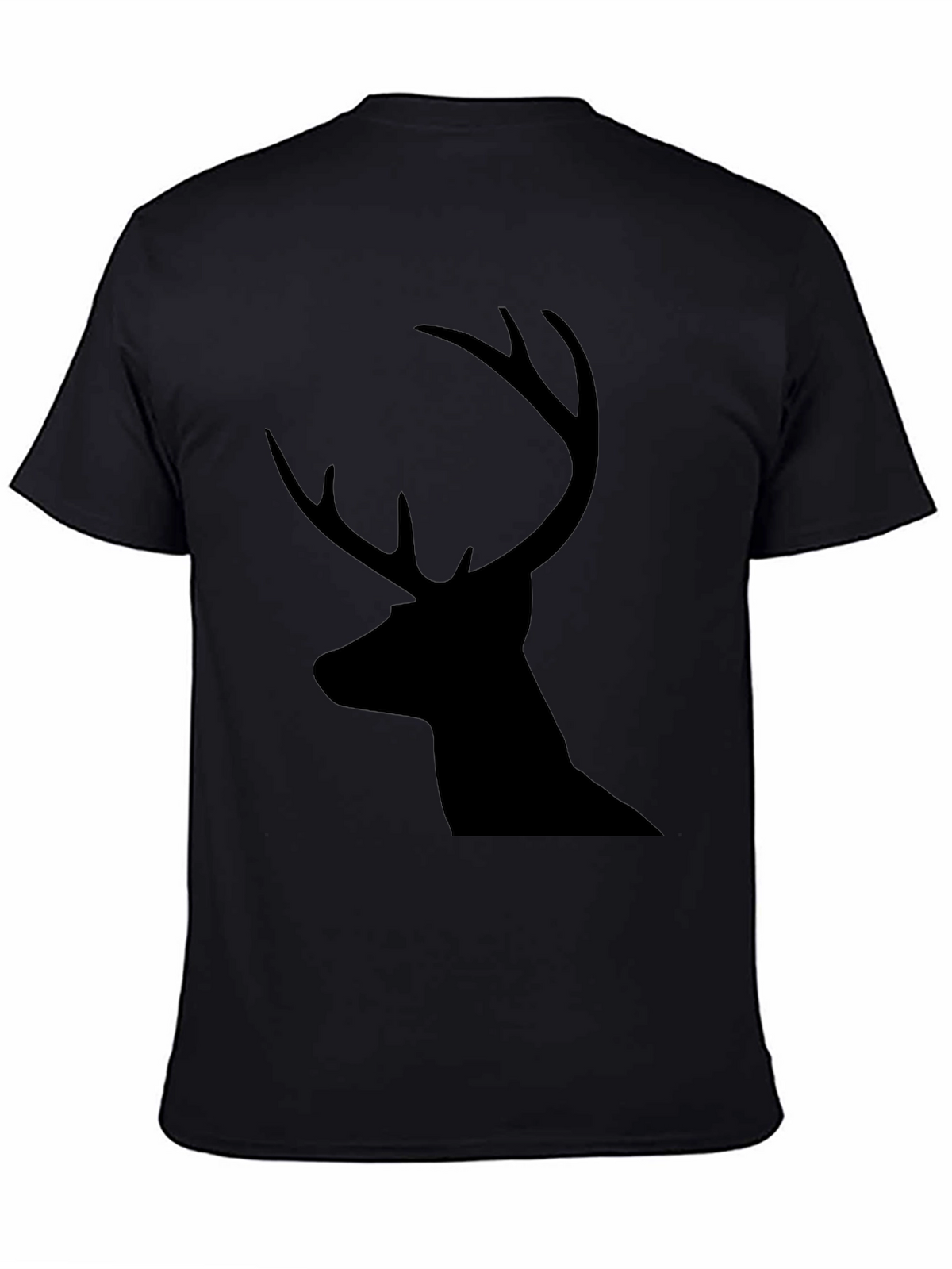 Deer Silhouette Graphic Tee - Classic Black T-Shirt
