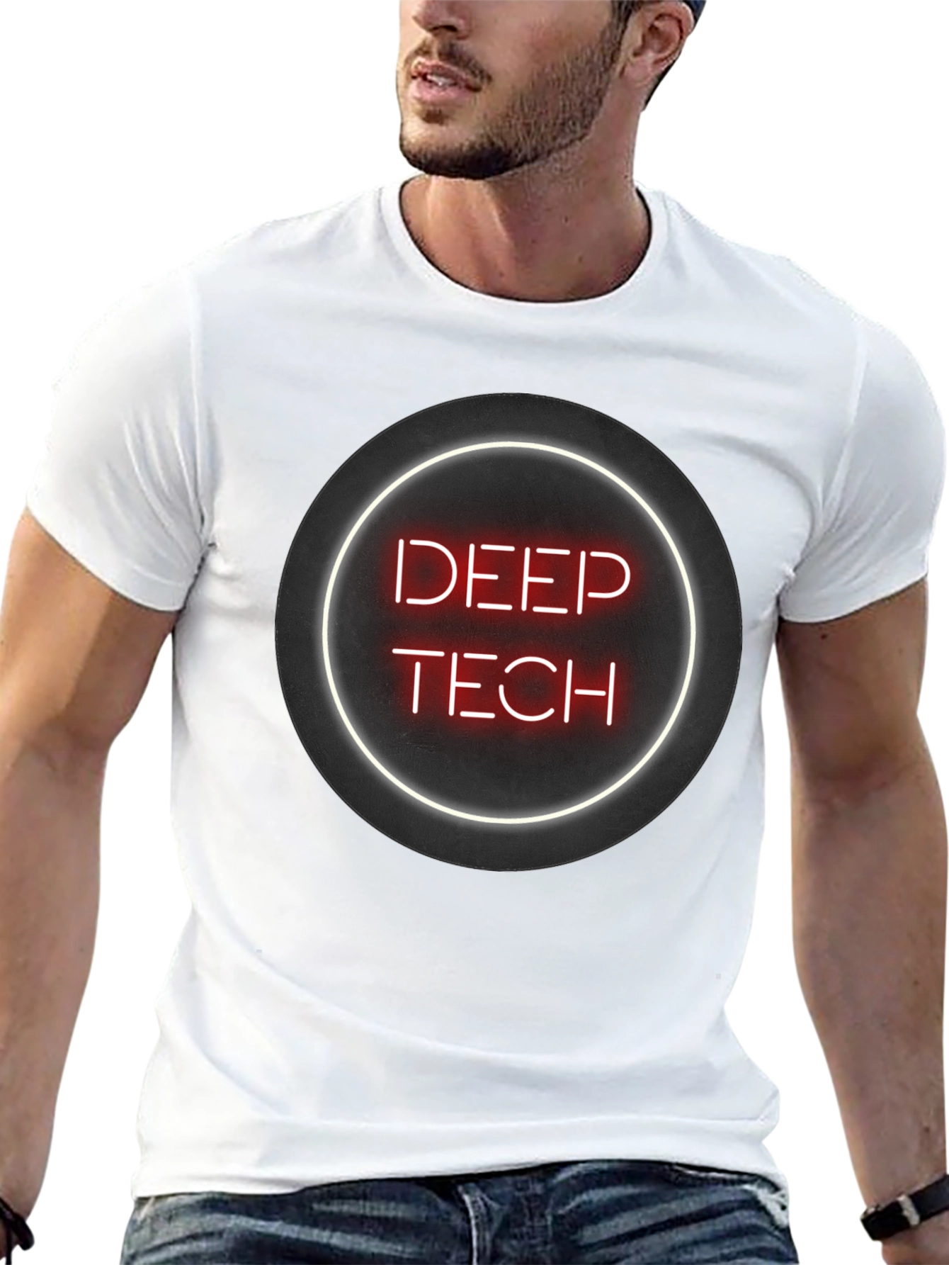 Deep Tech T-Shirt - Neon Style Graphic Tee