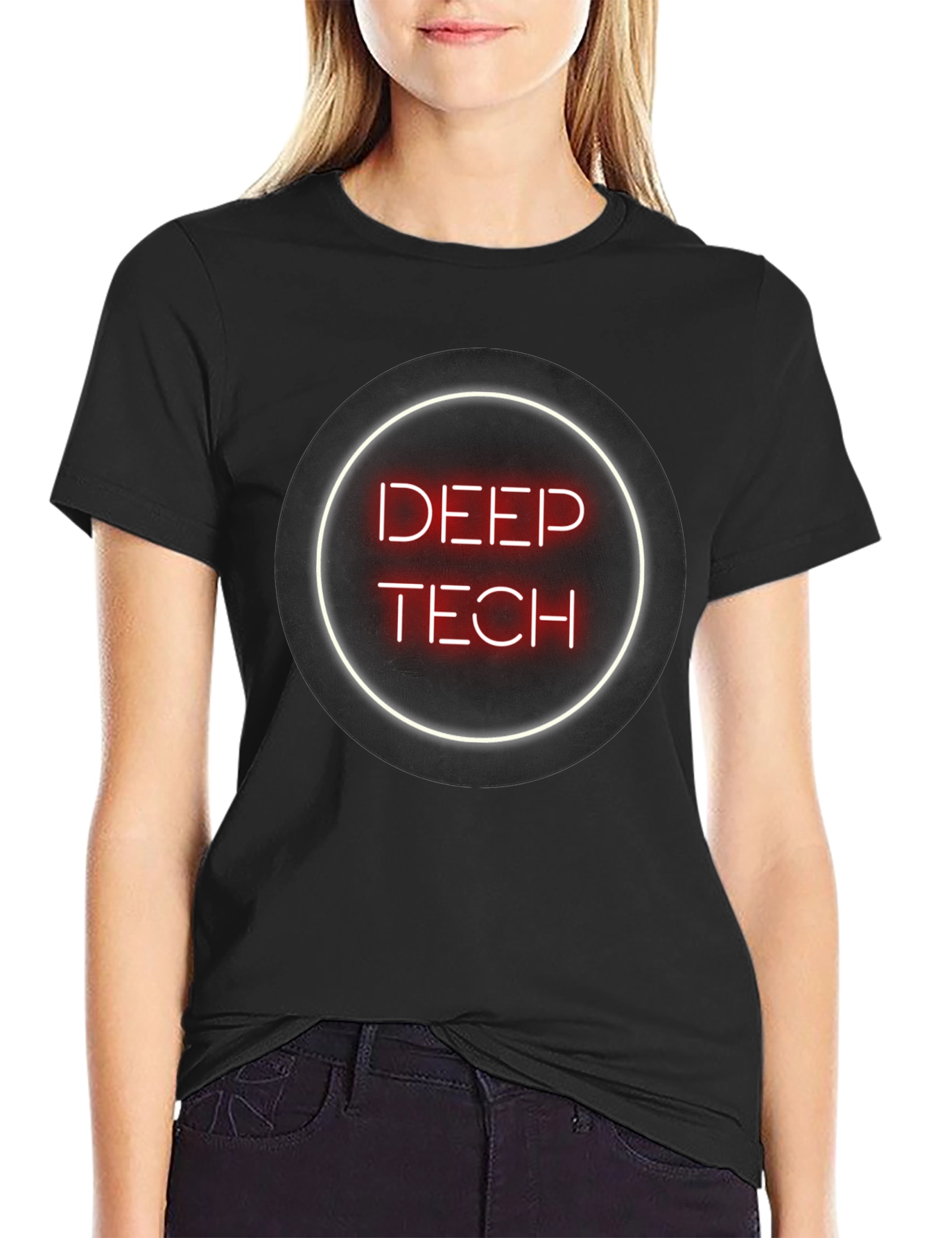Deep Tech T-Shirt - Neon Style Graphic Tee