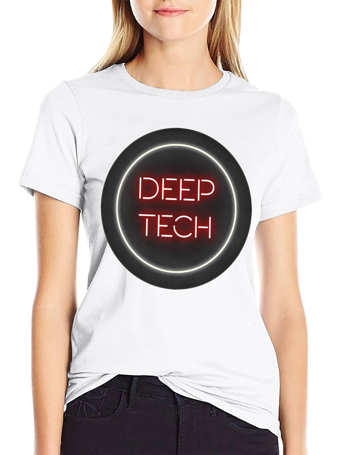 Deep Tech T-Shirt - Neon Style Graphic Tee