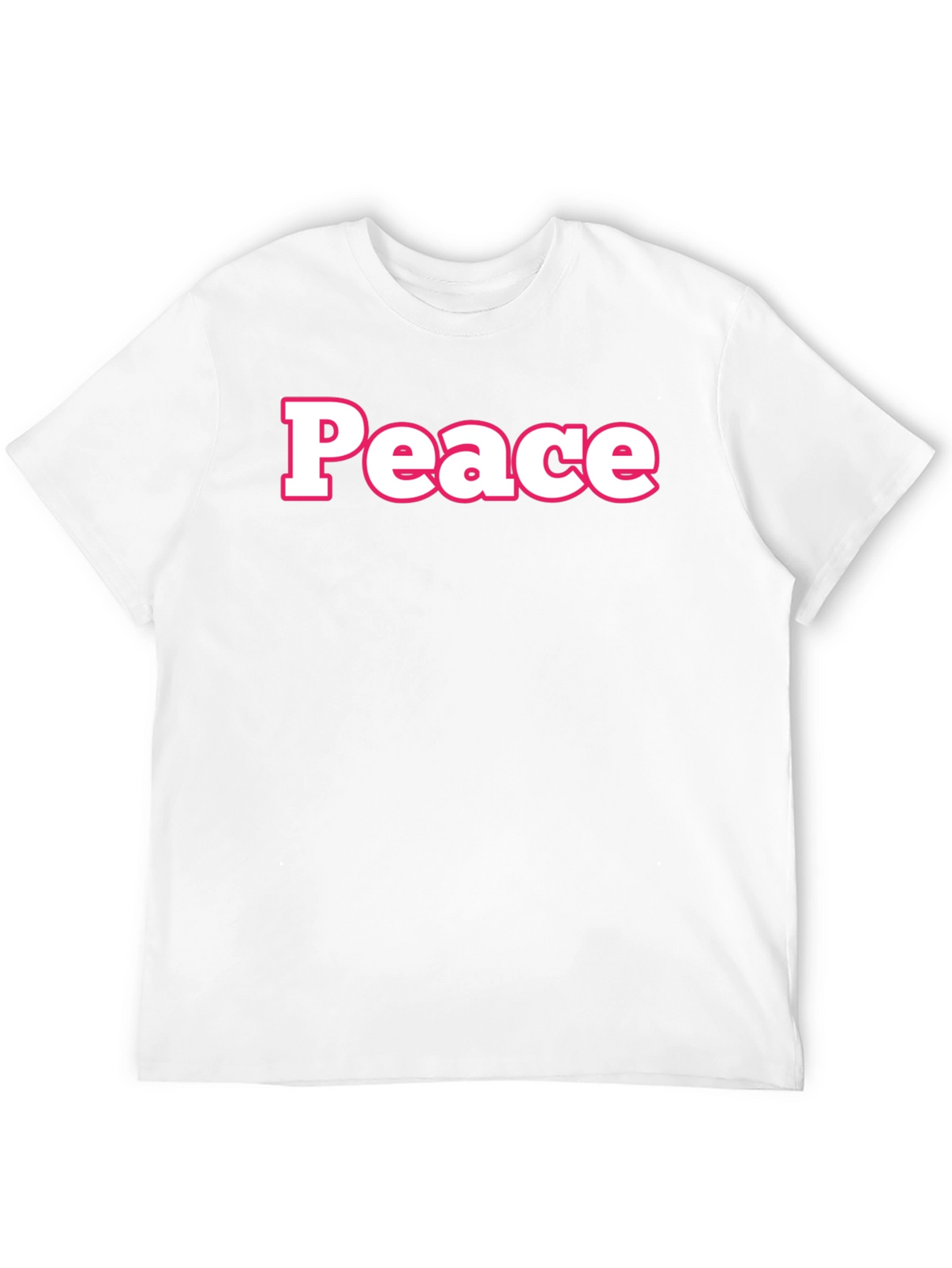 Peace Graphic Tee - Black Casual T-Shirt