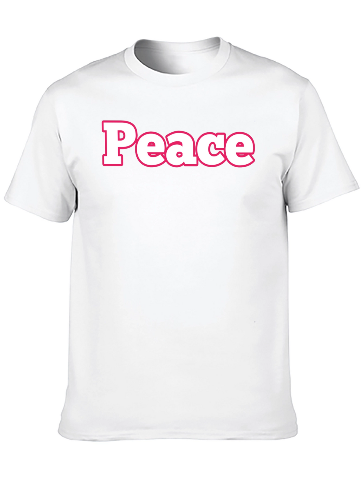 Peace Graphic Tee - Black Casual T-Shirt