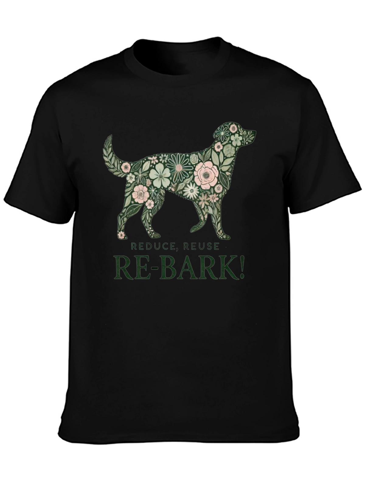 Floral Dog Graphic Tee - Re-Bark!