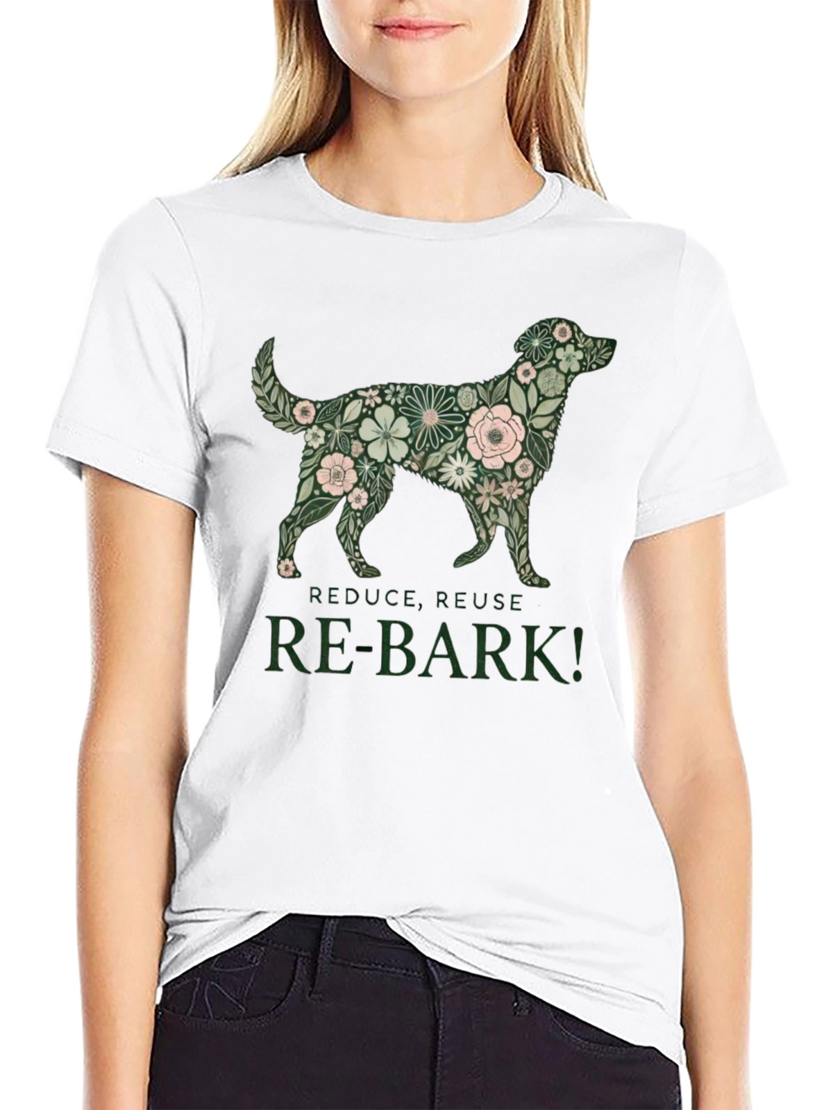 Floral Dog Graphic Tee - Re-Bark!
