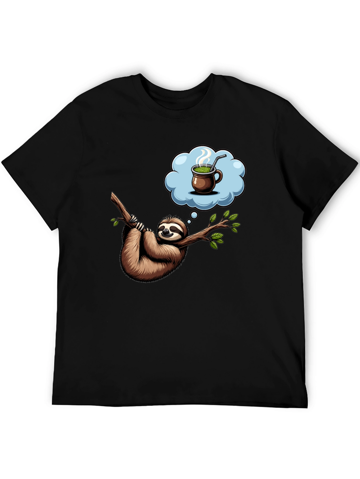 Sloth Tea Time T-Shirt - Relaxed Fit Unique Design