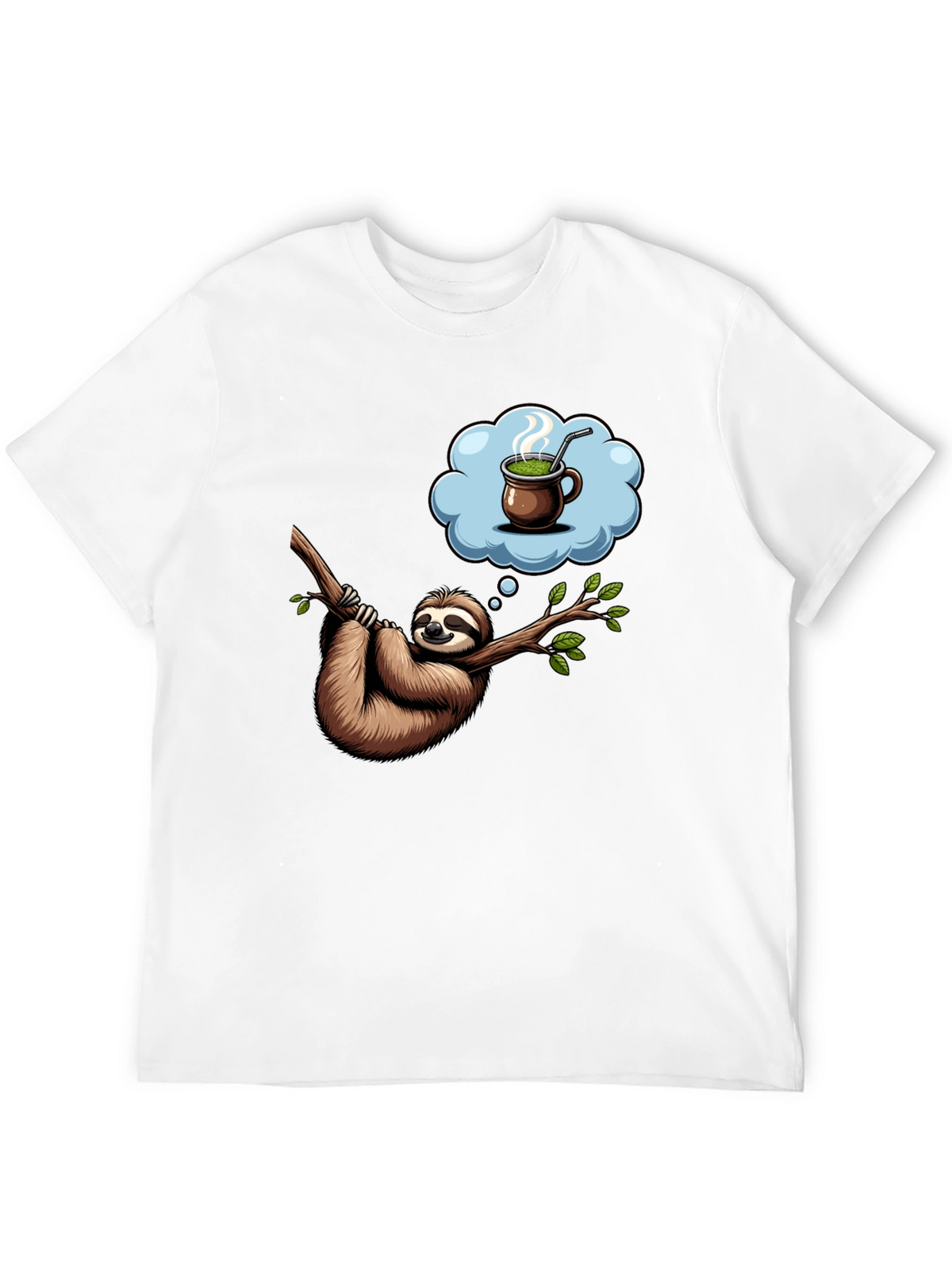 Sloth Tea Time T-Shirt - Relaxed Fit Unique Design