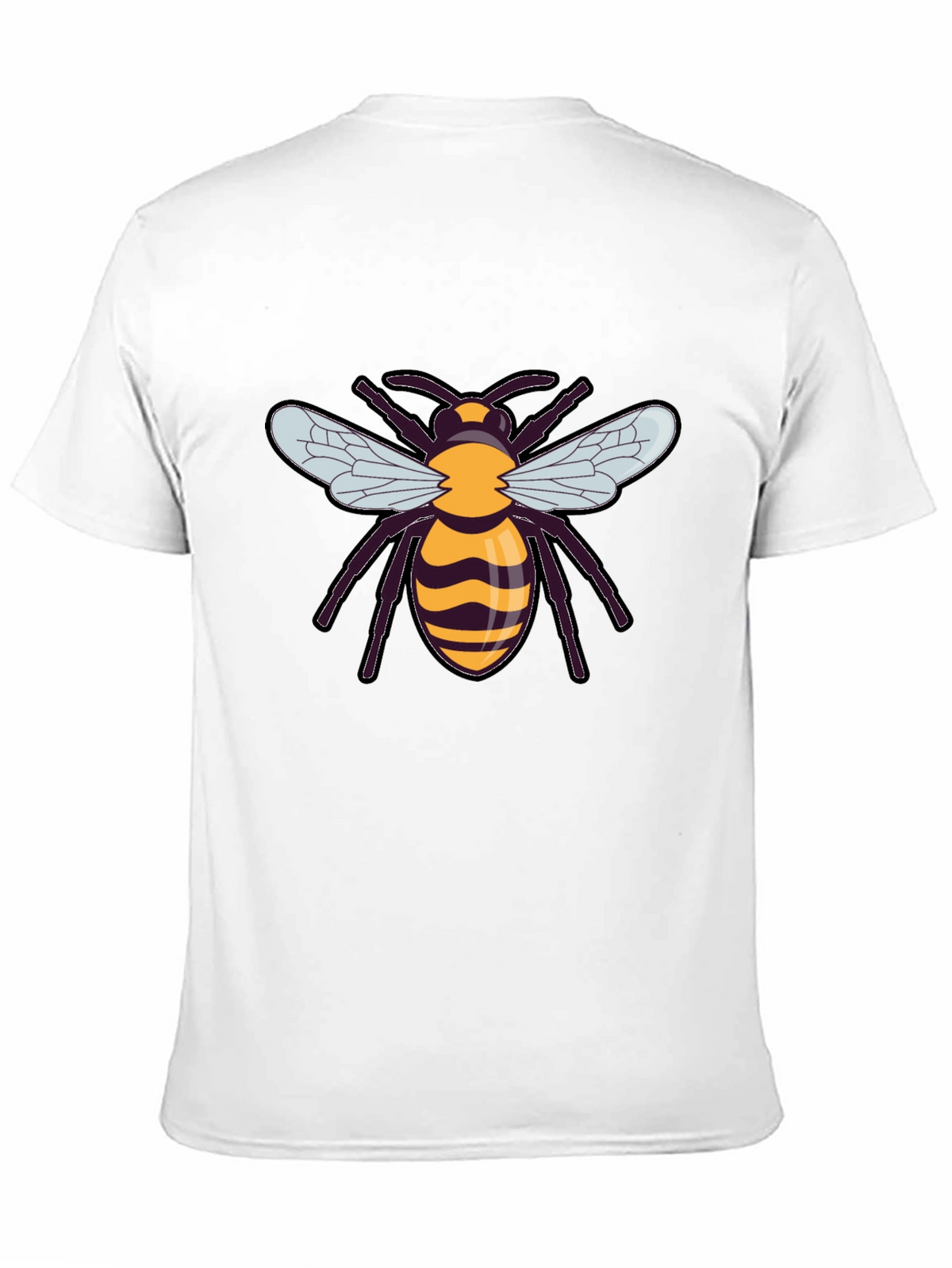 Bee Graphic T-Shirt - Black Cotton Tee