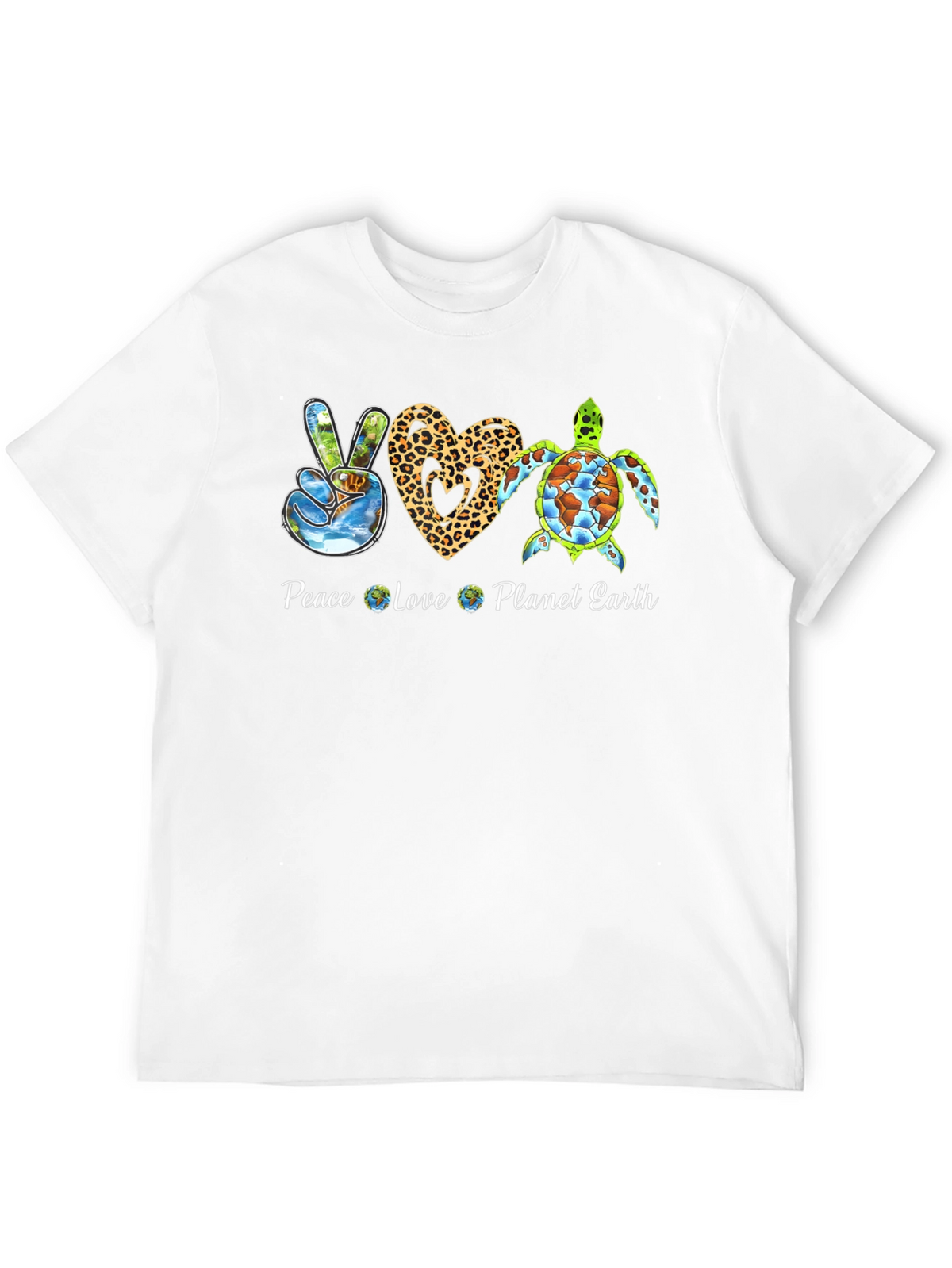 Peace Love Planet Earth Graphic Tee