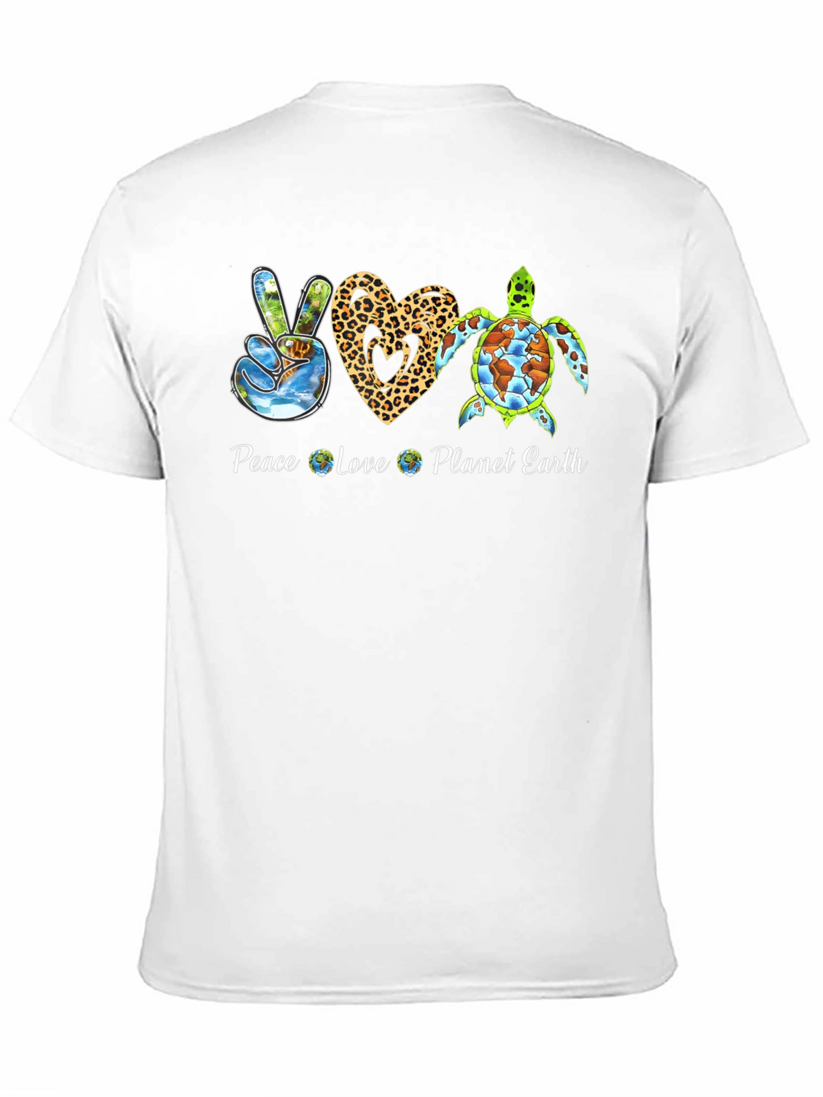 Peace Love Planet Earth Graphic Tee
