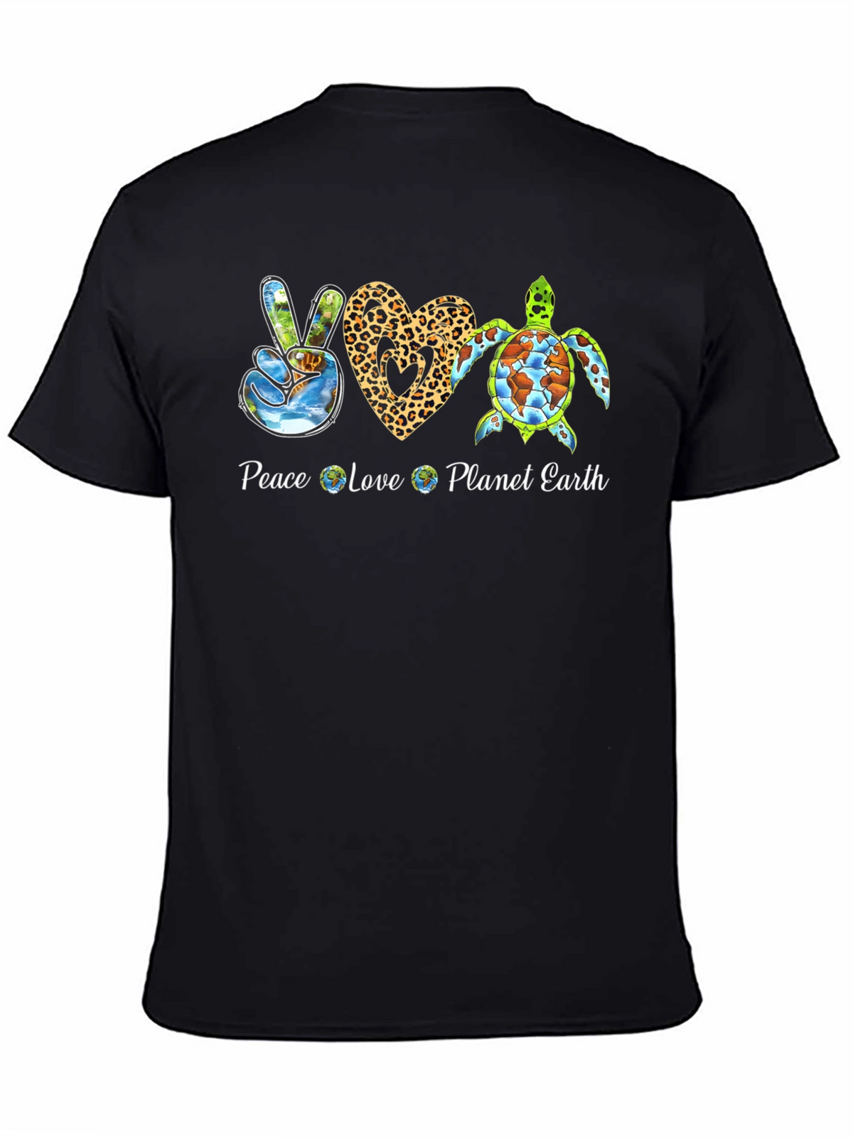 Peace Love Planet Earth Graphic Tee