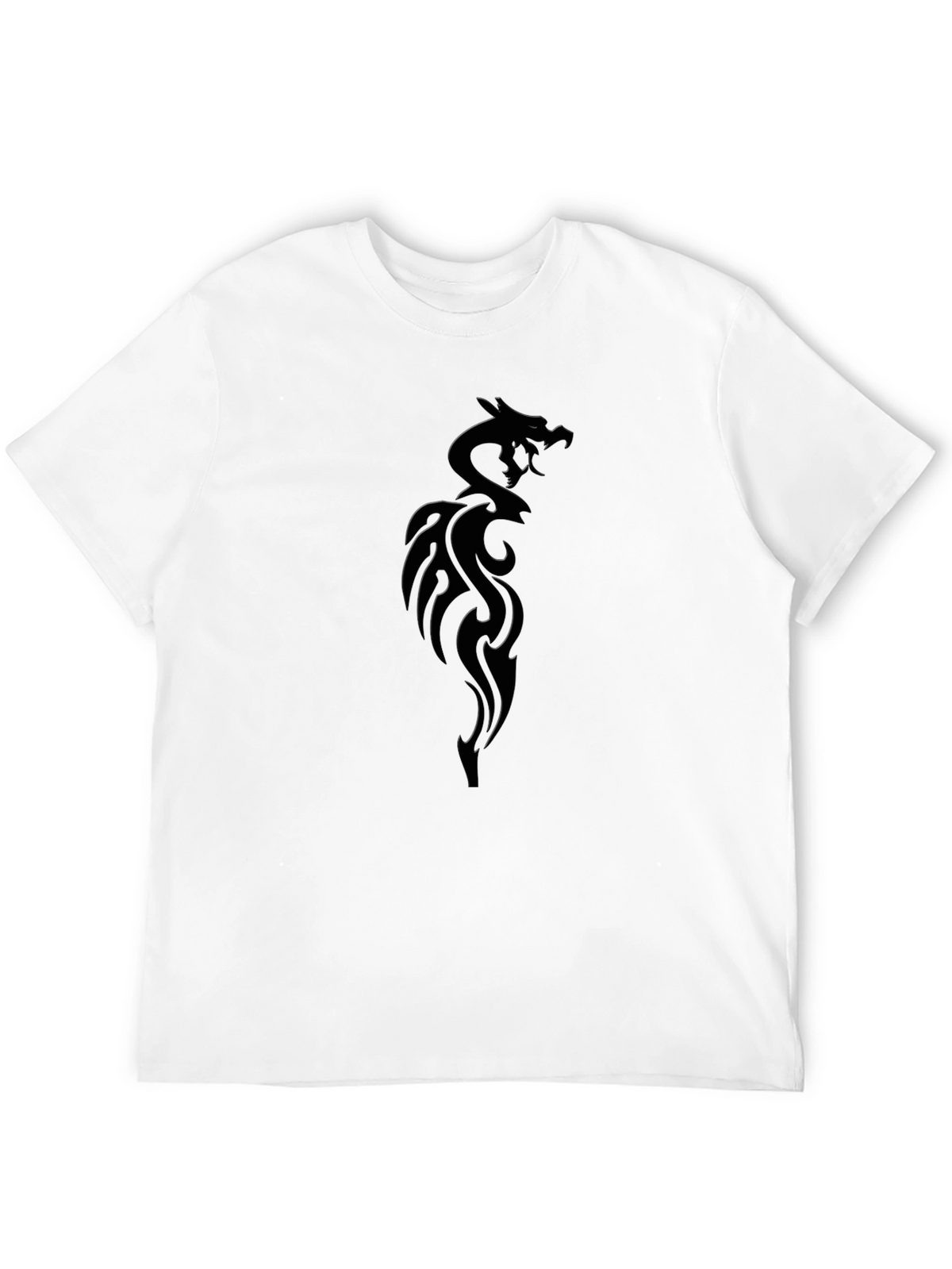 Mens Black Dragon Graphic T-Shirt