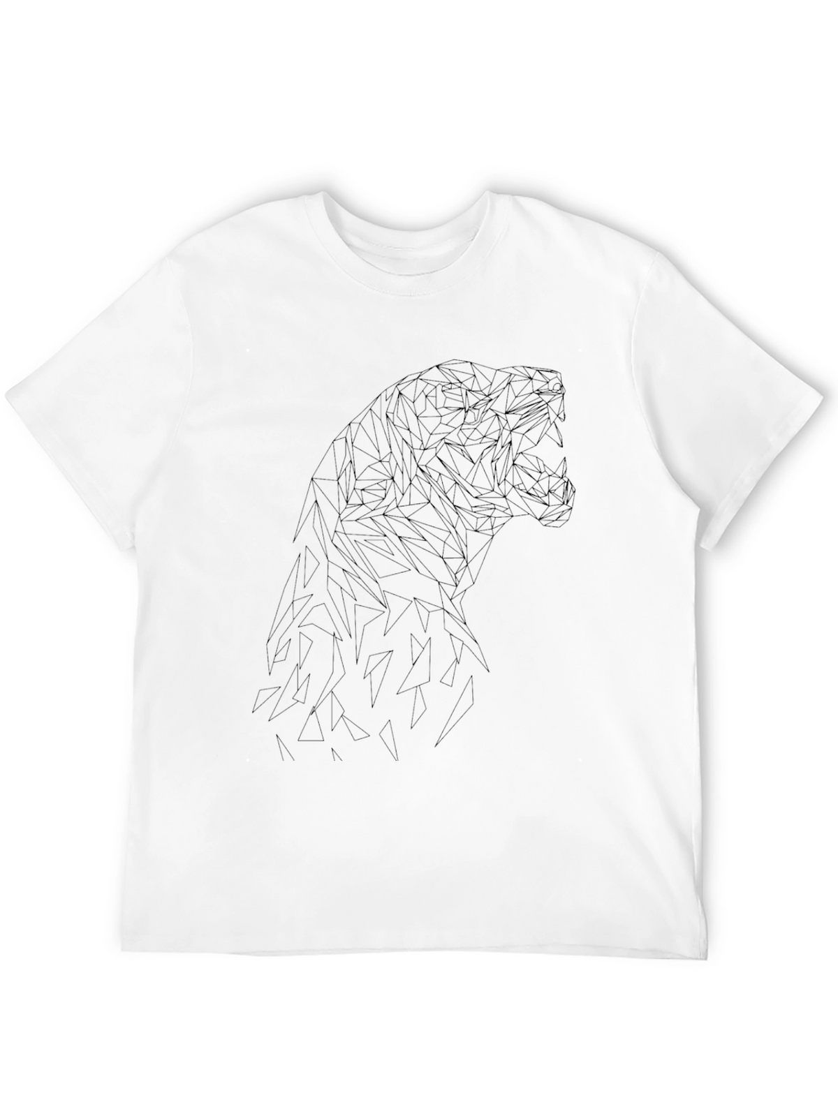 Geometric Dinosaur T-Shirt - Stylish Modern Design