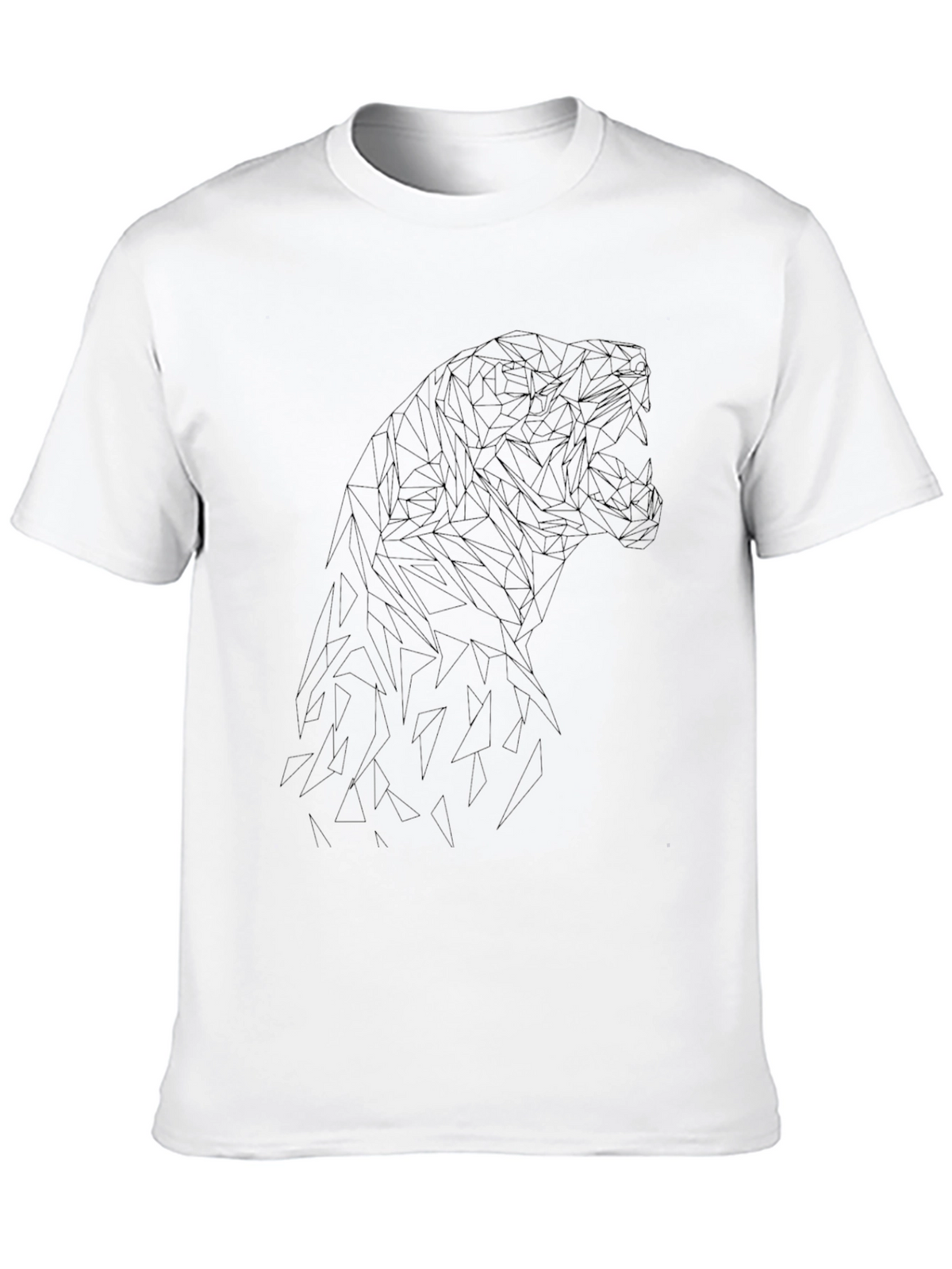 Geometric Dinosaur T-Shirt - Stylish Modern Design