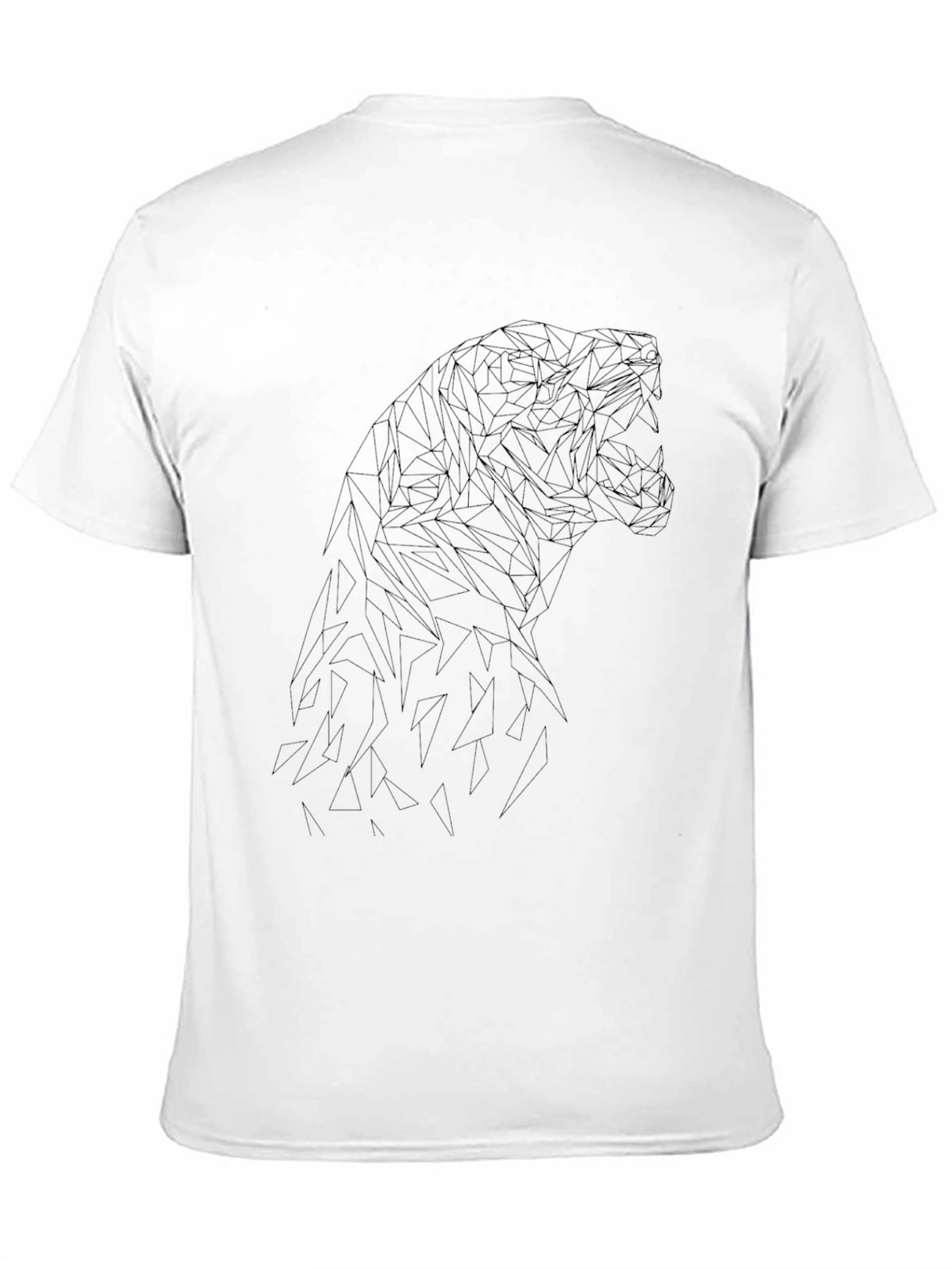Geometric Dinosaur T-Shirt - Stylish Modern Design