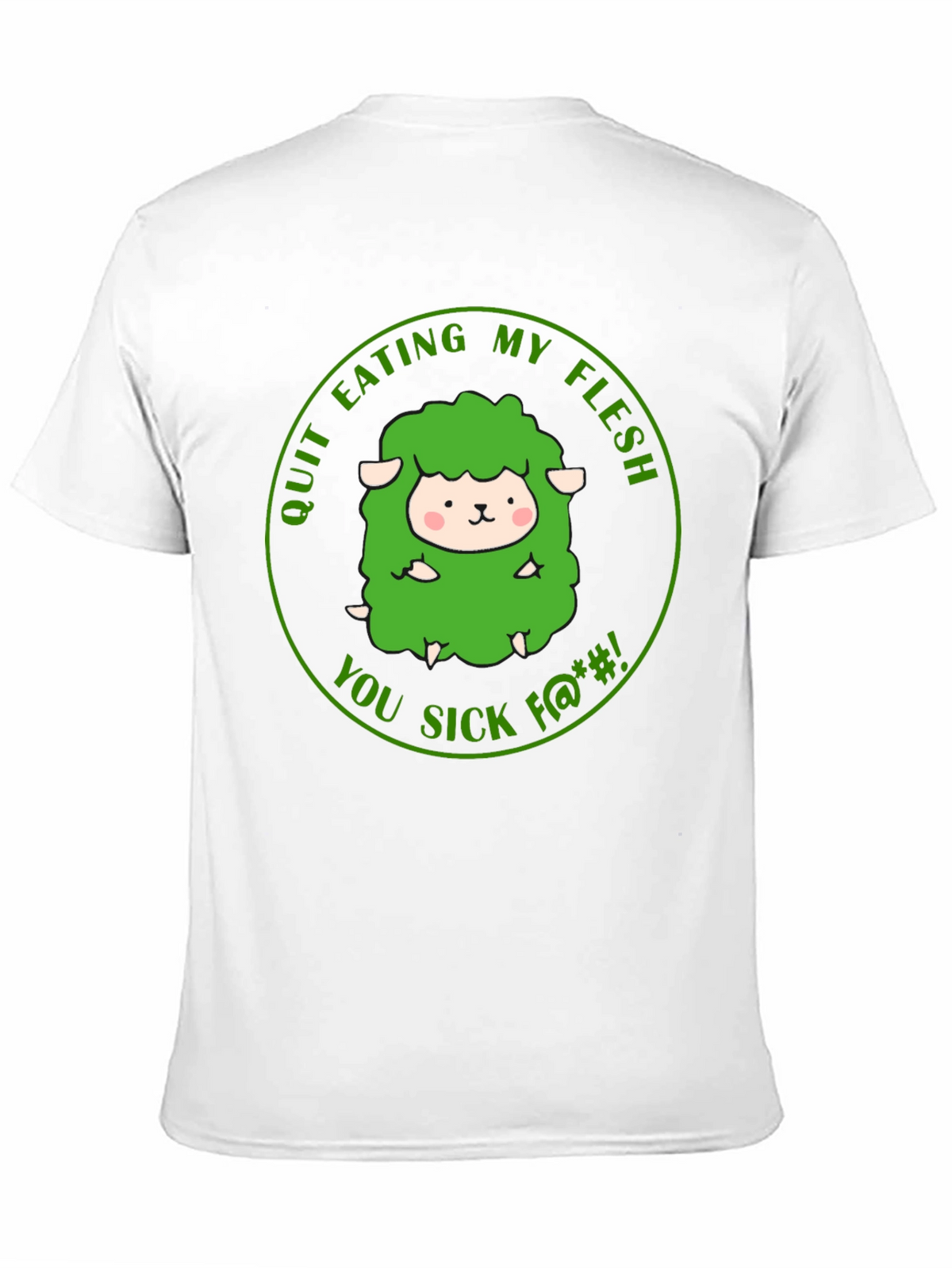 Vegetarian Black T-Shirt - Save the Sheep