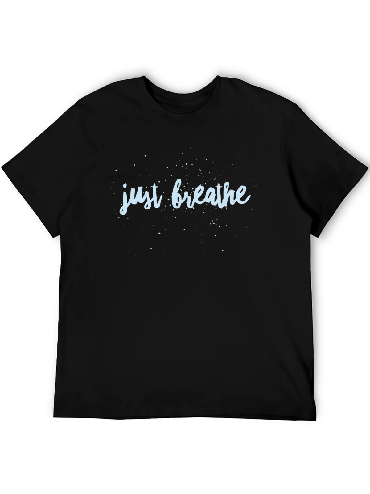 Just Breathe Black Graphic Tee