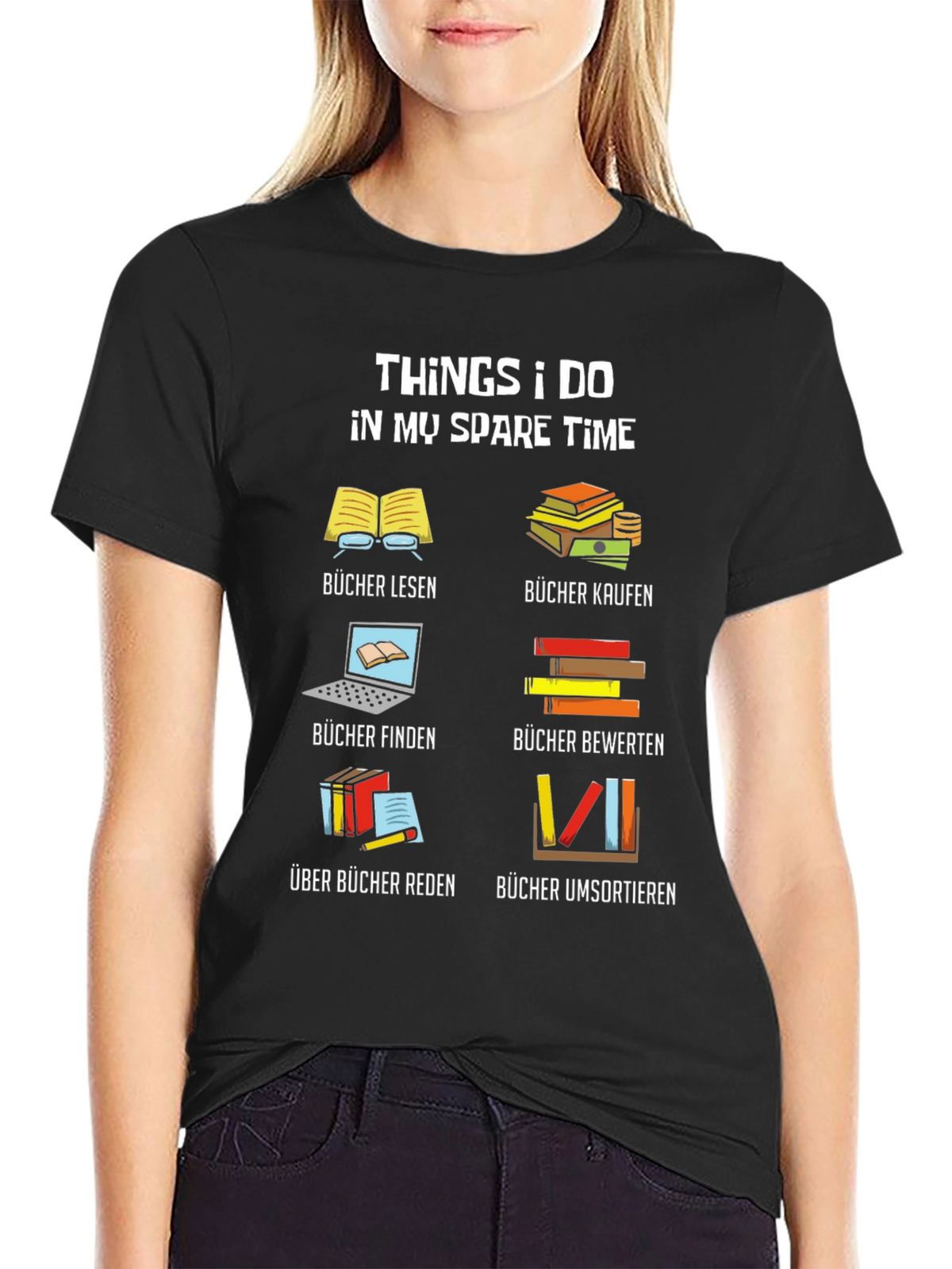 Book Lover T-Shirt: My Spare Time Reading Tee