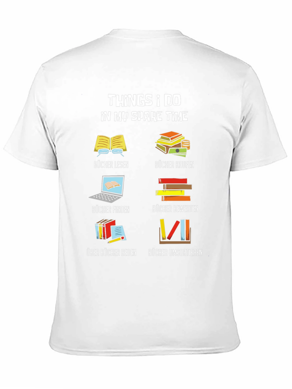 Book Lover T-Shirt: My Spare Time Reading Tee