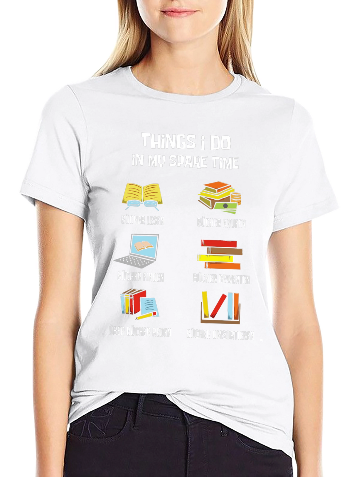 Book Lover T-Shirt: My Spare Time Reading Tee