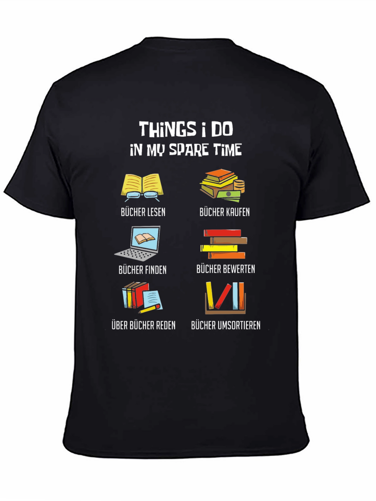 Book Lover T-Shirt: My Spare Time Reading Tee