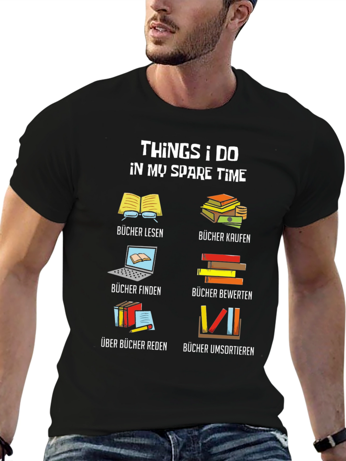 Book Lover T-Shirt: My Spare Time Reading Tee