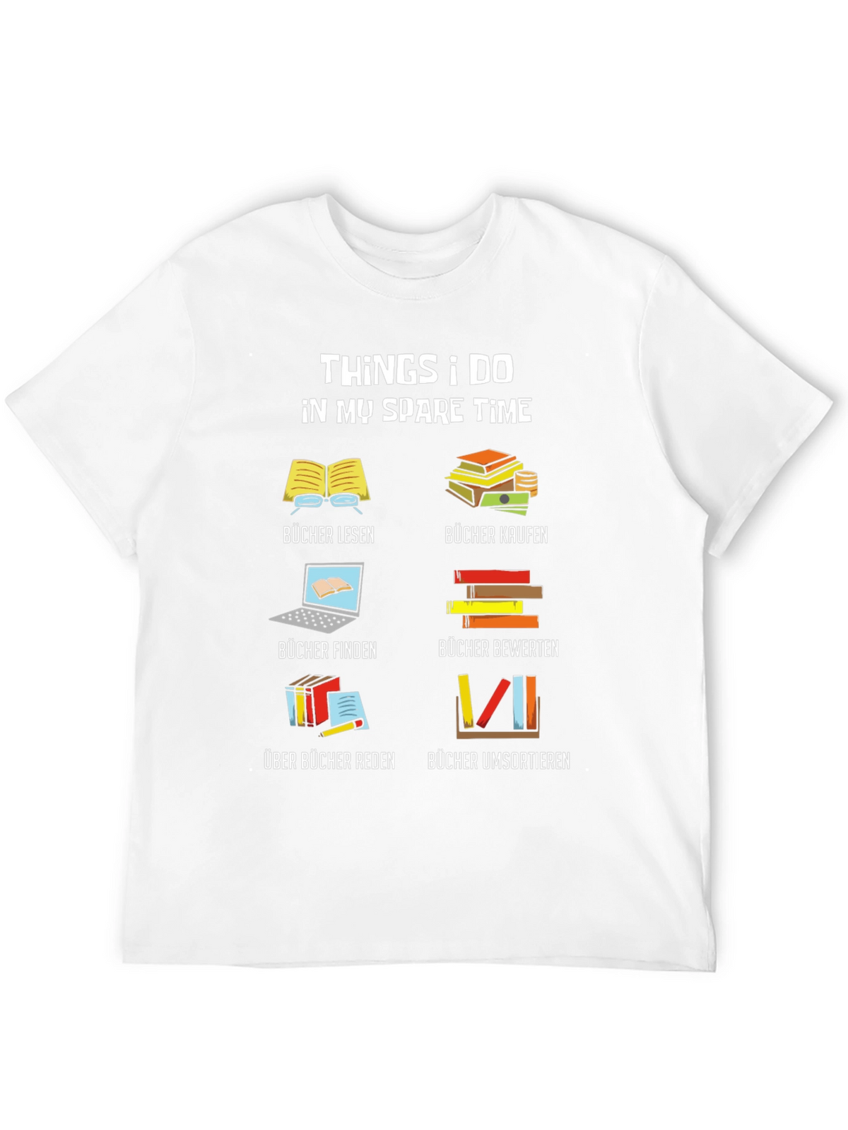 Book Lover T-Shirt: My Spare Time Reading Tee