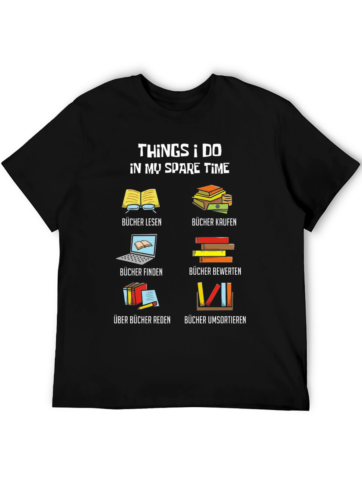 Book Lover T-Shirt: My Spare Time Reading Tee