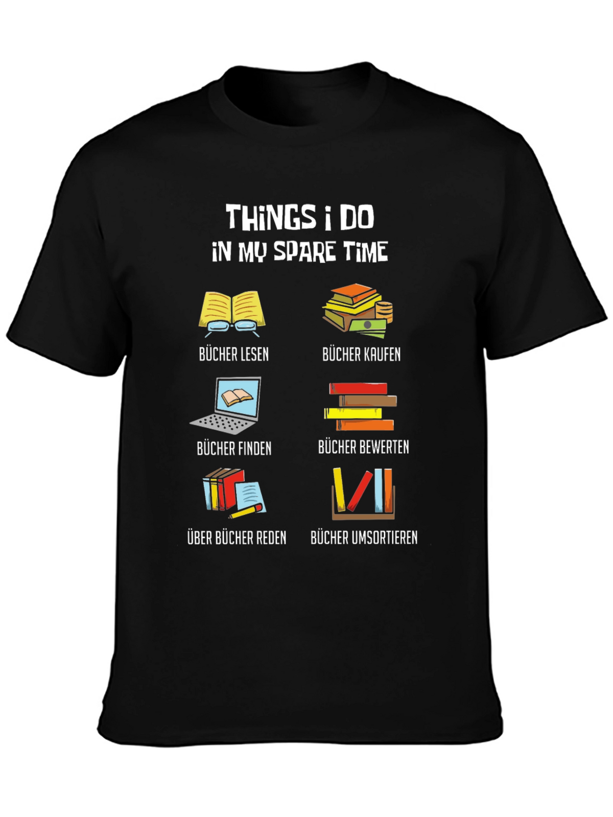 Book Lover T-Shirt: My Spare Time Reading Tee