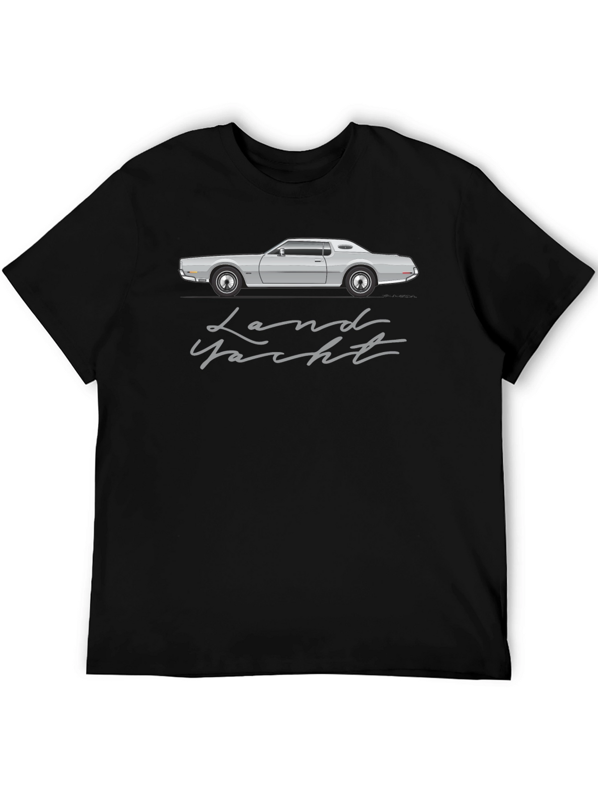 Land Yacht Car Graphic Tee - Retro Automotive T-Shirt