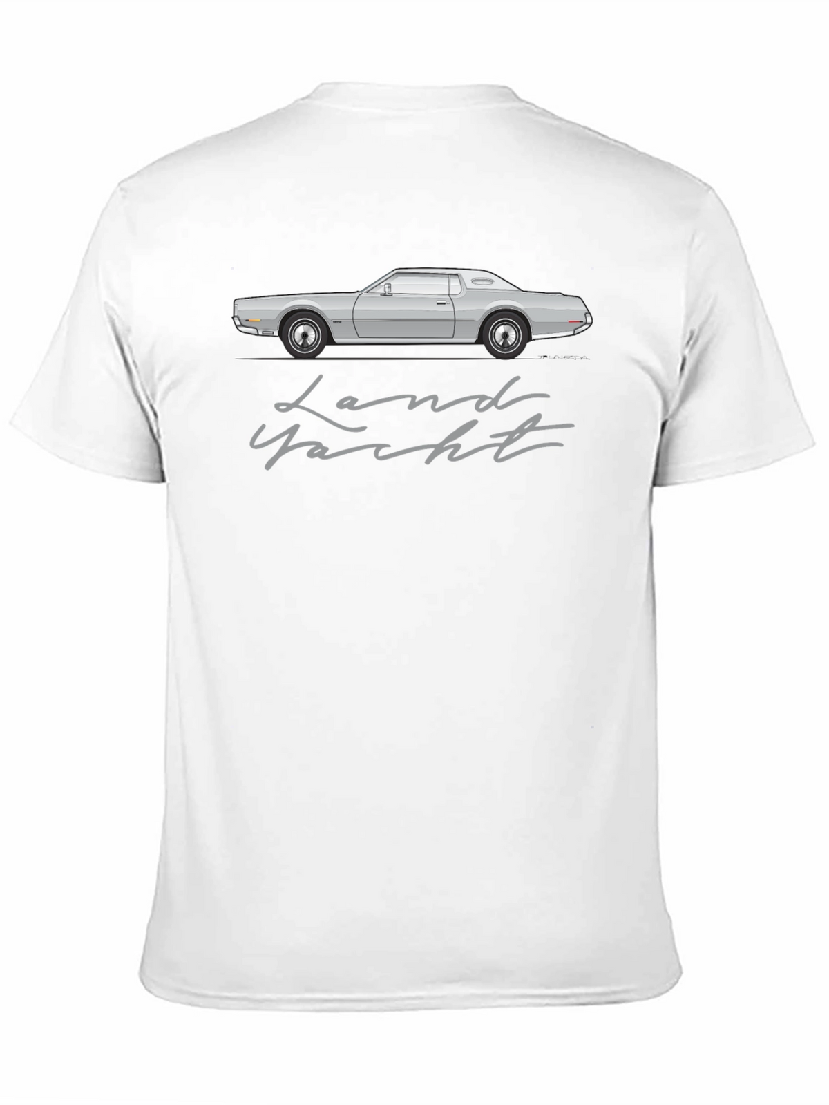 Land Yacht Car Graphic Tee - Retro Automotive T-Shirt