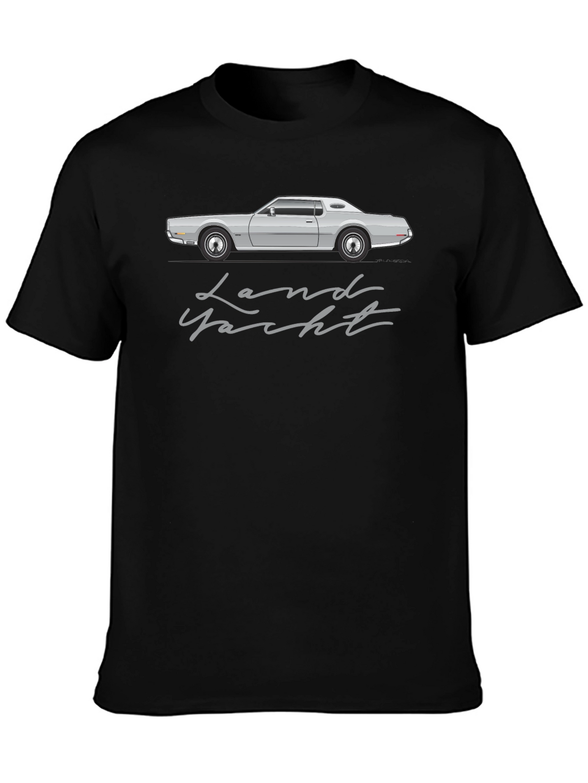 Land Yacht Car Graphic Tee - Retro Automotive T-Shirt