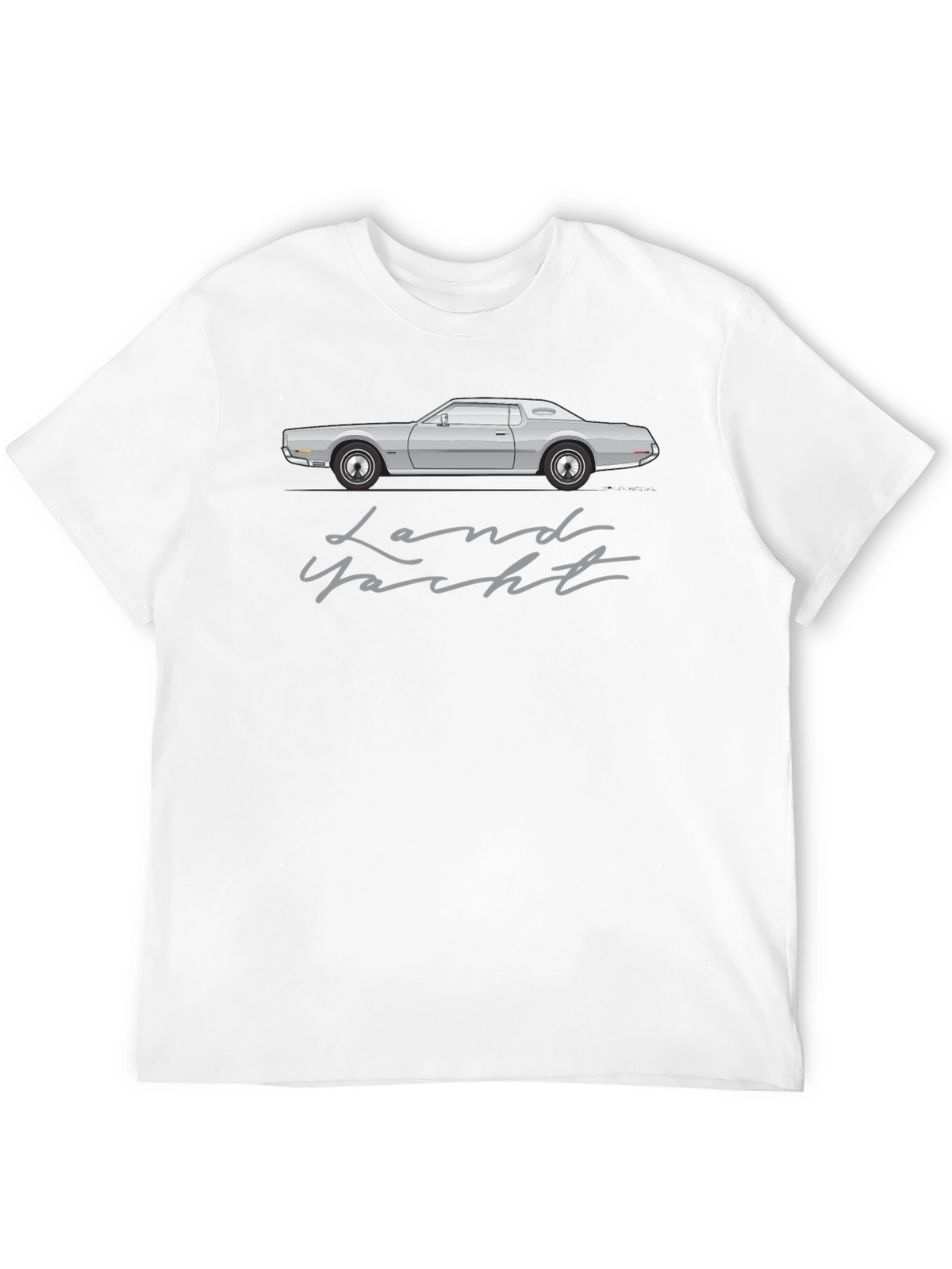 Land Yacht Car Graphic Tee - Retro Automotive T-Shirt