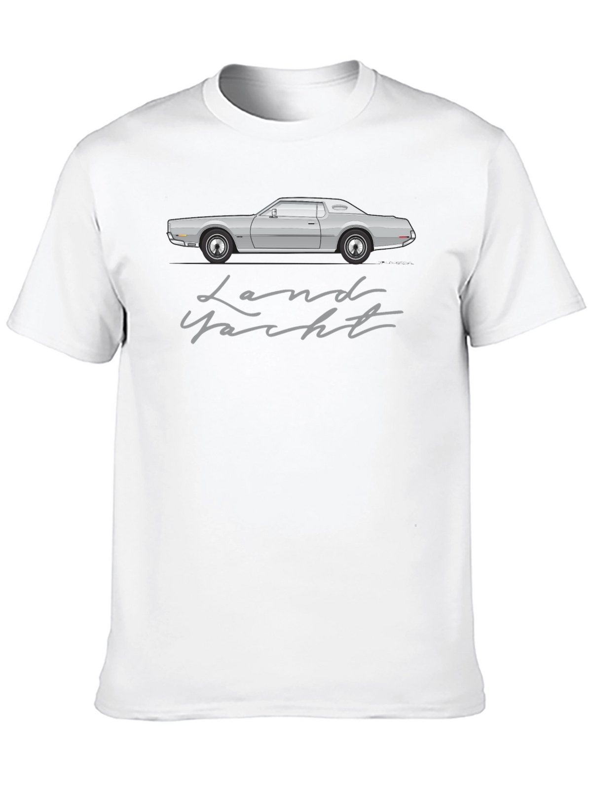 Land Yacht Car Graphic Tee - Retro Automotive T-Shirt