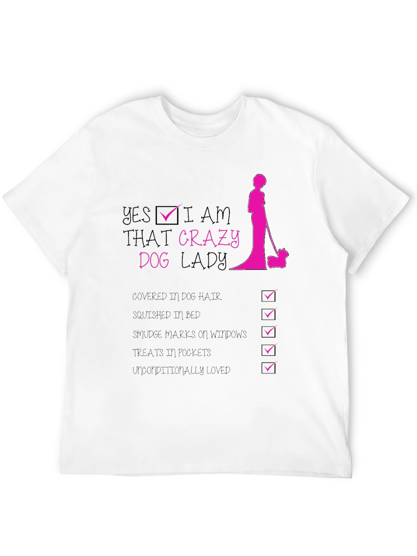 Crazy Dog Lady Graphic T-Shirt