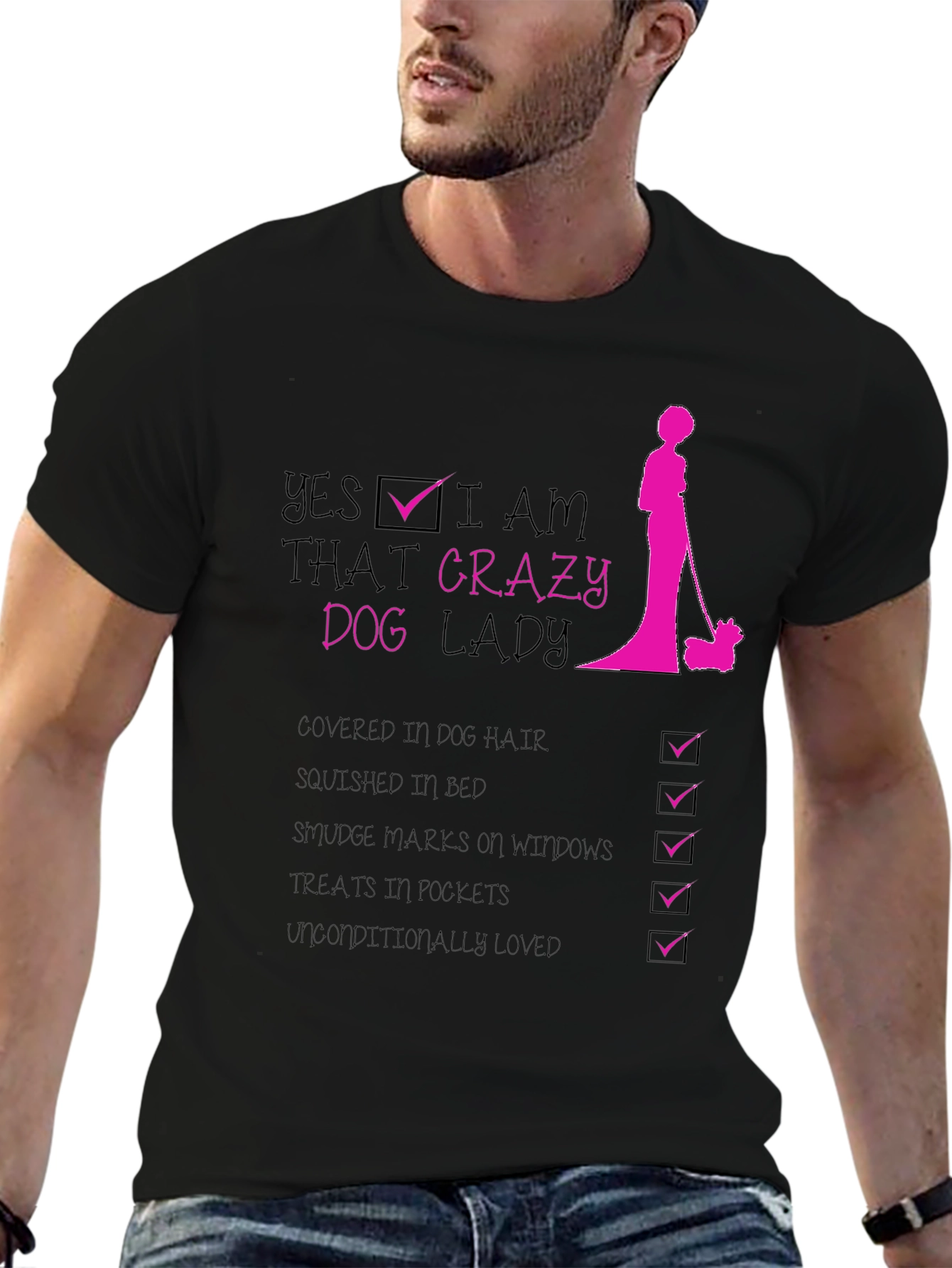 Crazy Dog Lady Graphic T-Shirt