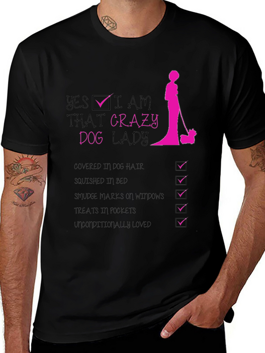 Crazy Dog Lady Graphic T-Shirt