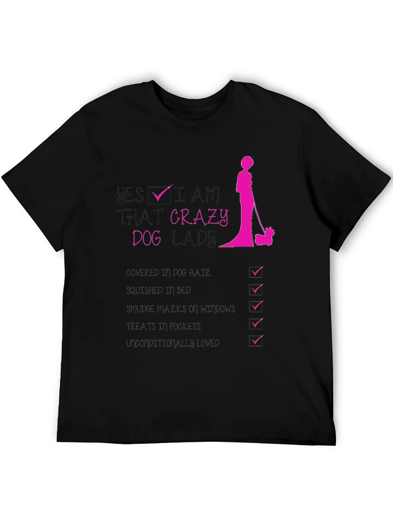 Crazy Dog Lady Graphic T-Shirt