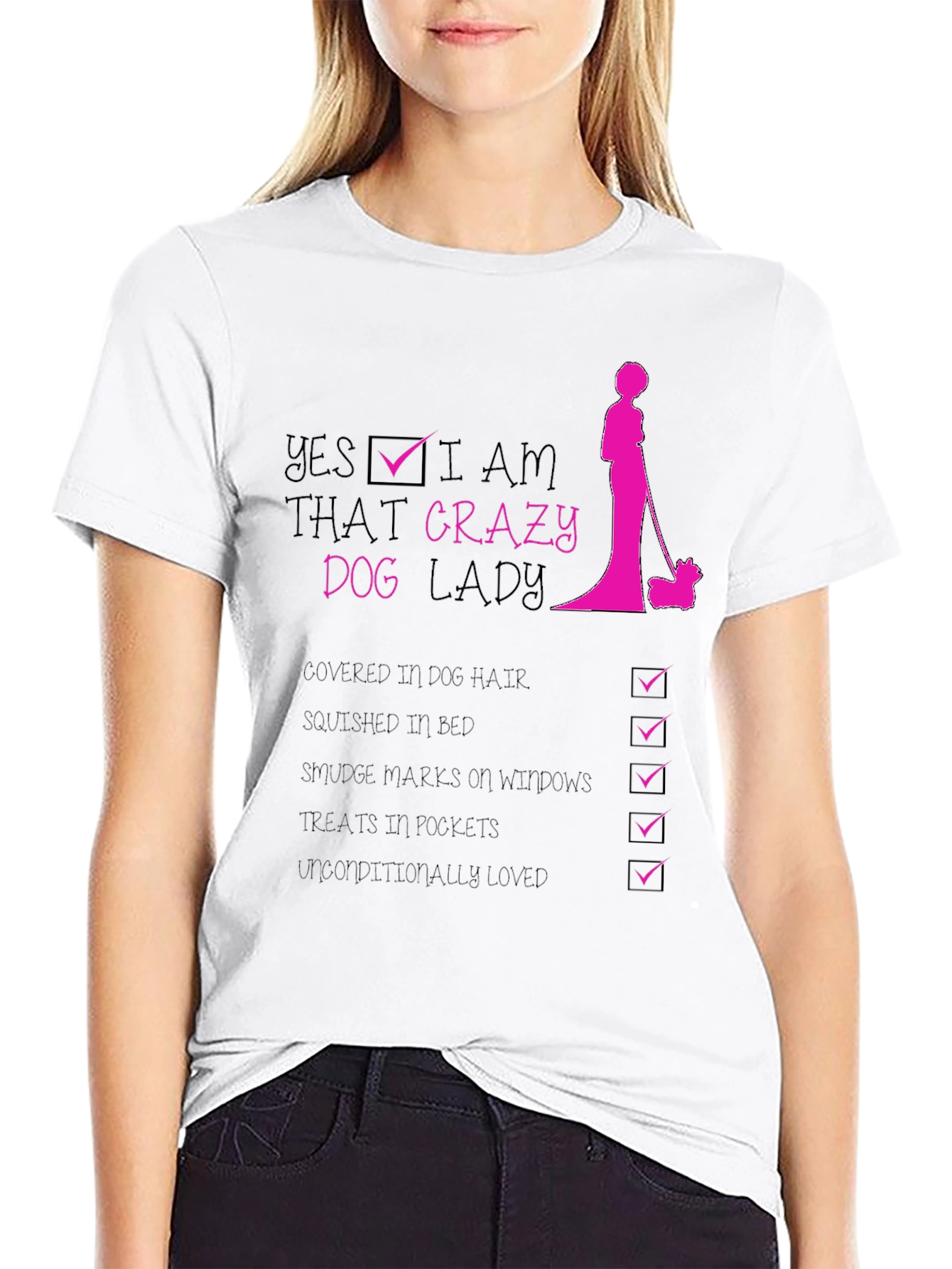 Crazy Dog Lady Graphic T-Shirt