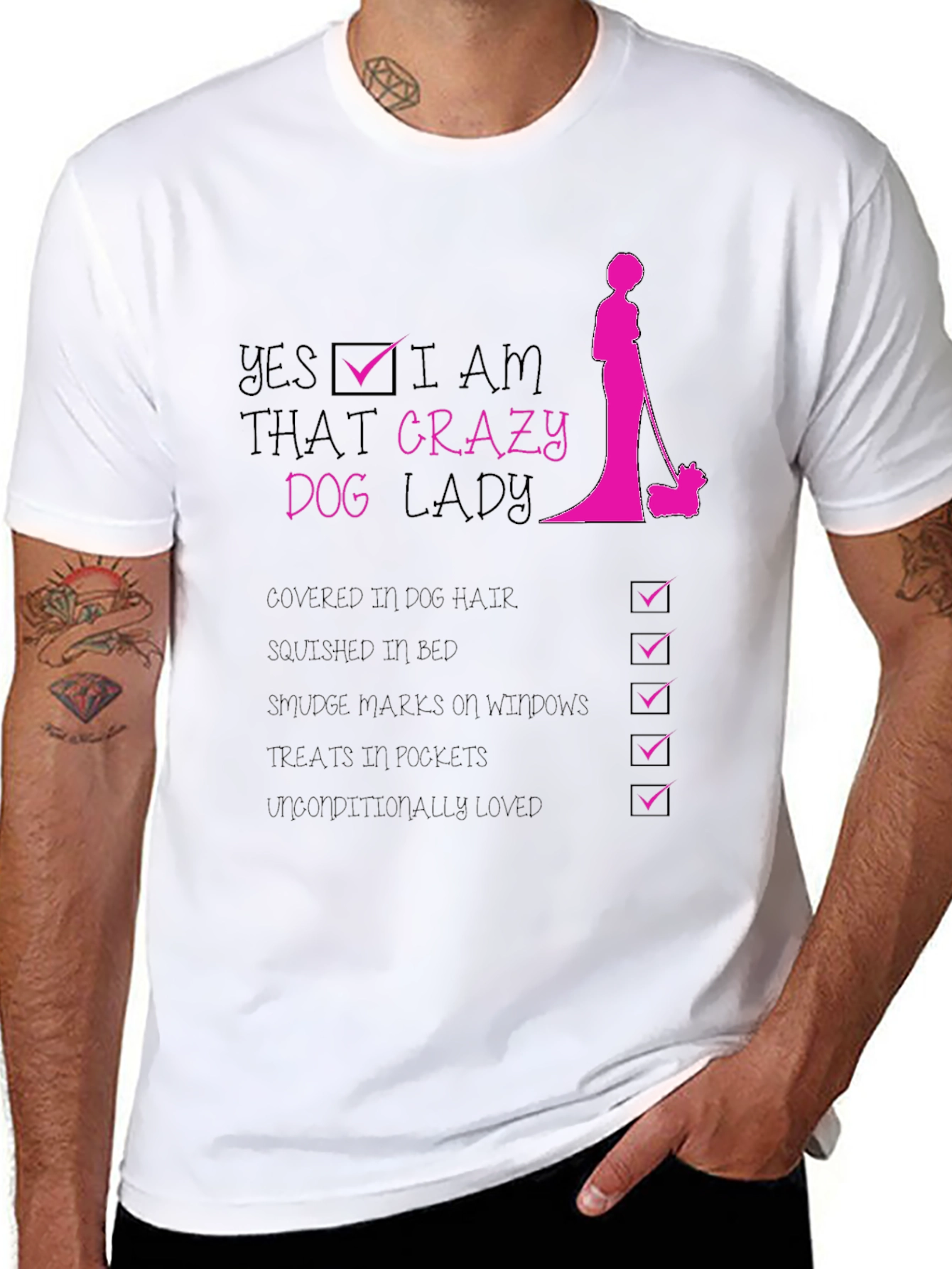 Crazy Dog Lady Graphic T-Shirt