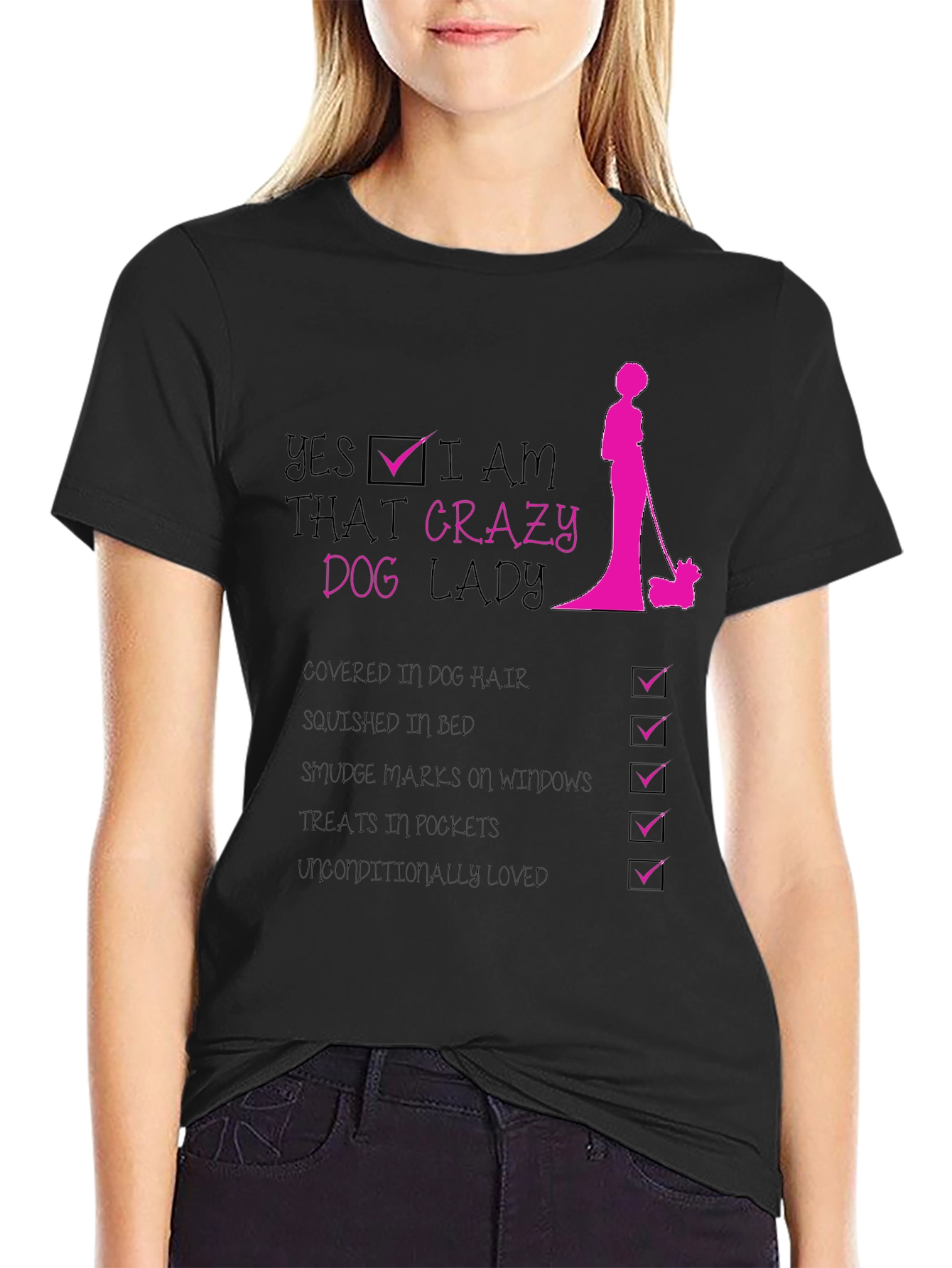 Crazy Dog Lady Graphic T-Shirt