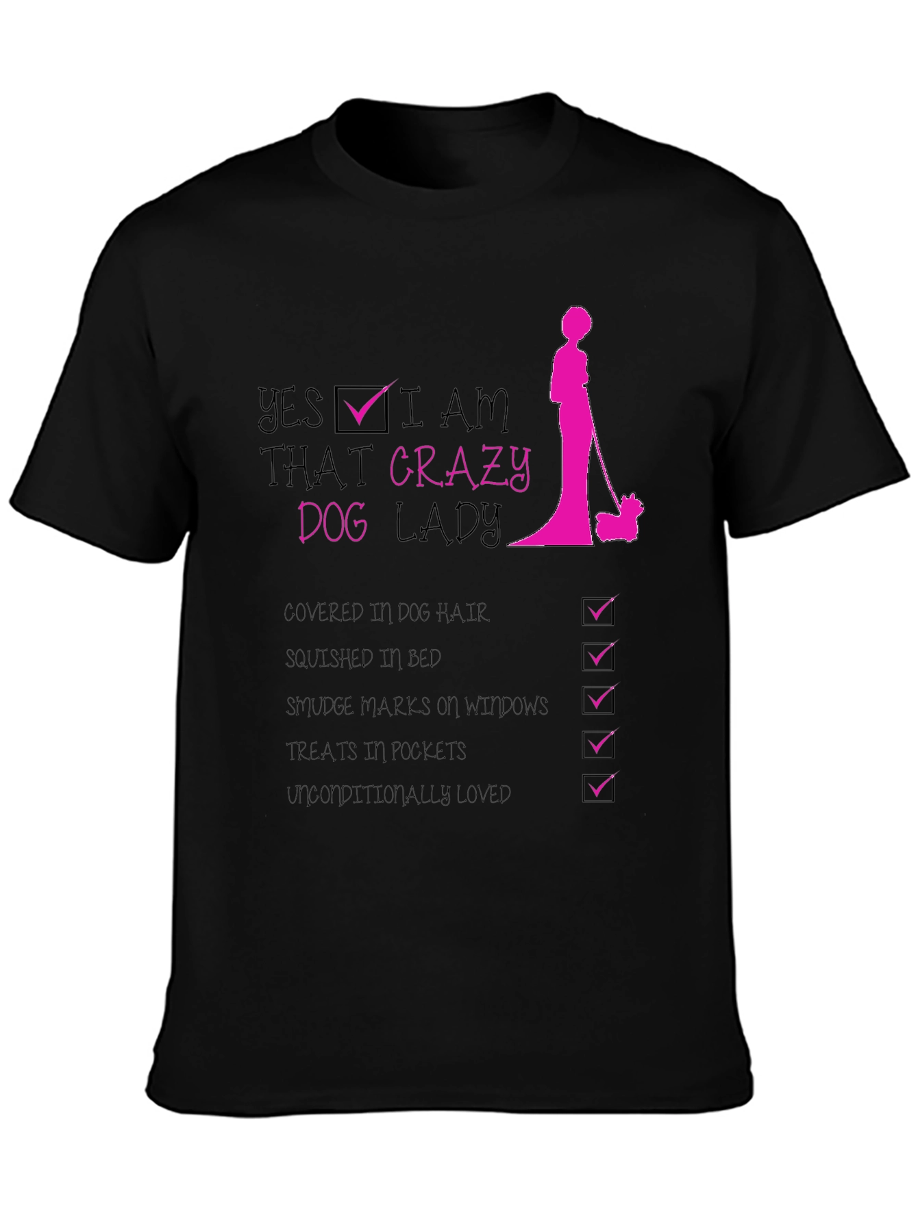 Crazy Dog Lady Graphic T-Shirt