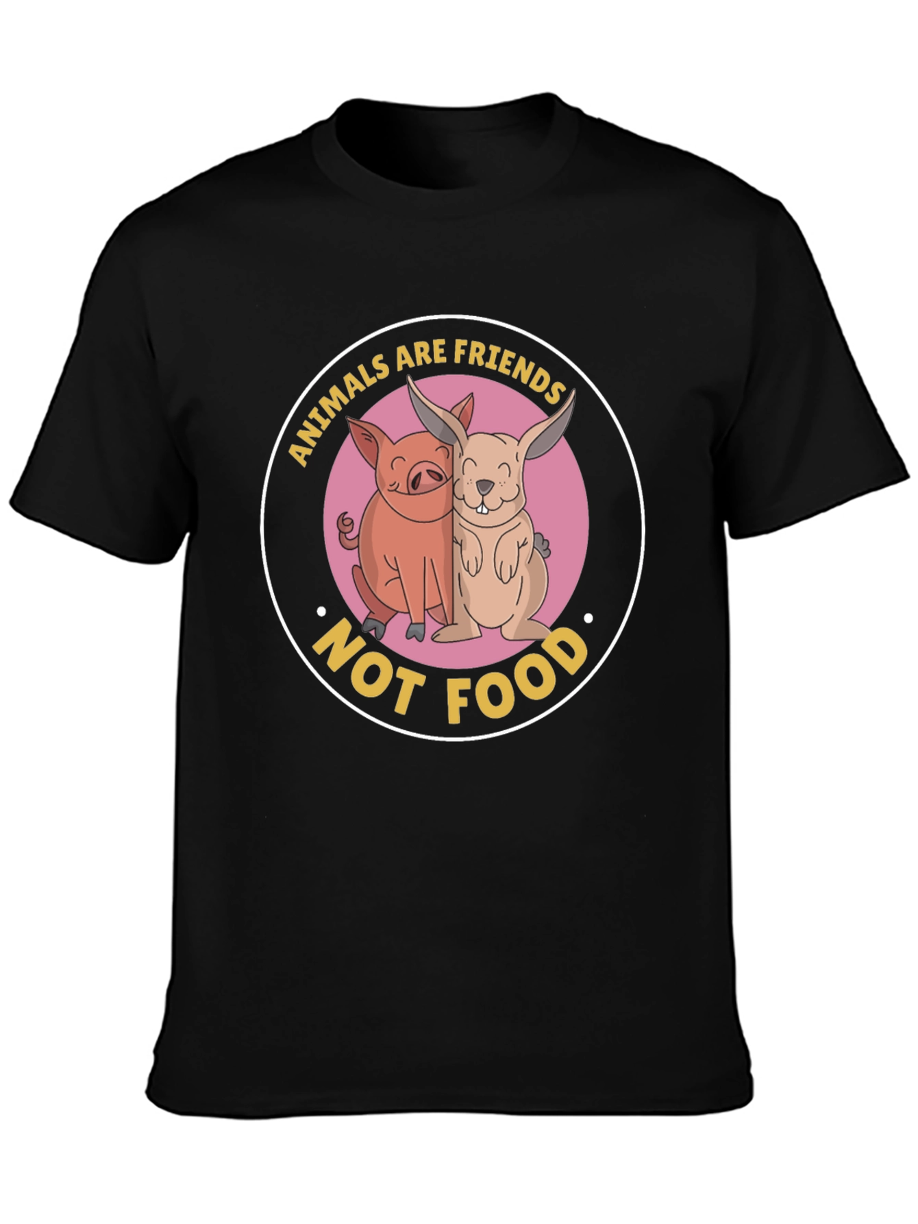 Animals are Friends T-Shirt - Vegan Friendly