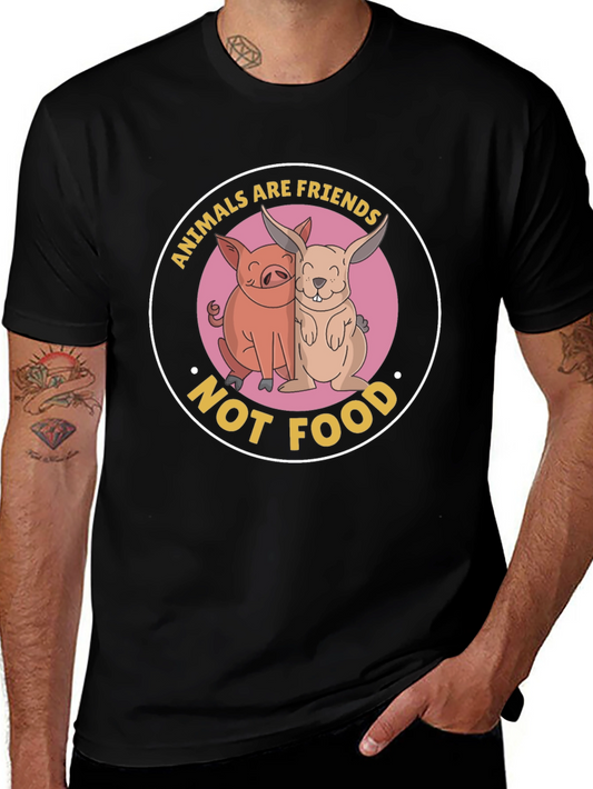Animals are Friends T-Shirt - Vegan Friendly
