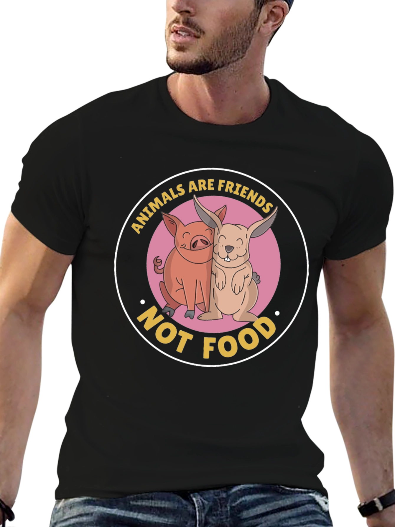 Animals are Friends T-Shirt - Vegan Friendly